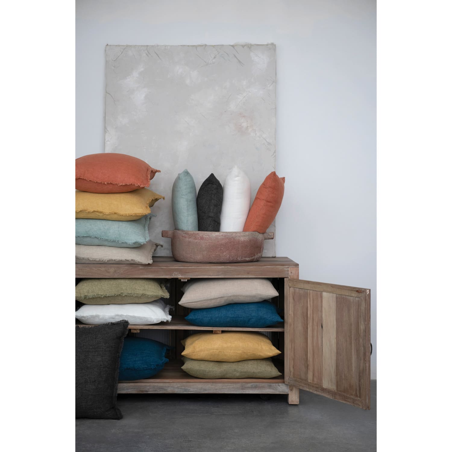 Hello Honey&#xAE; Stonewashed Linen Lumbar Pillow