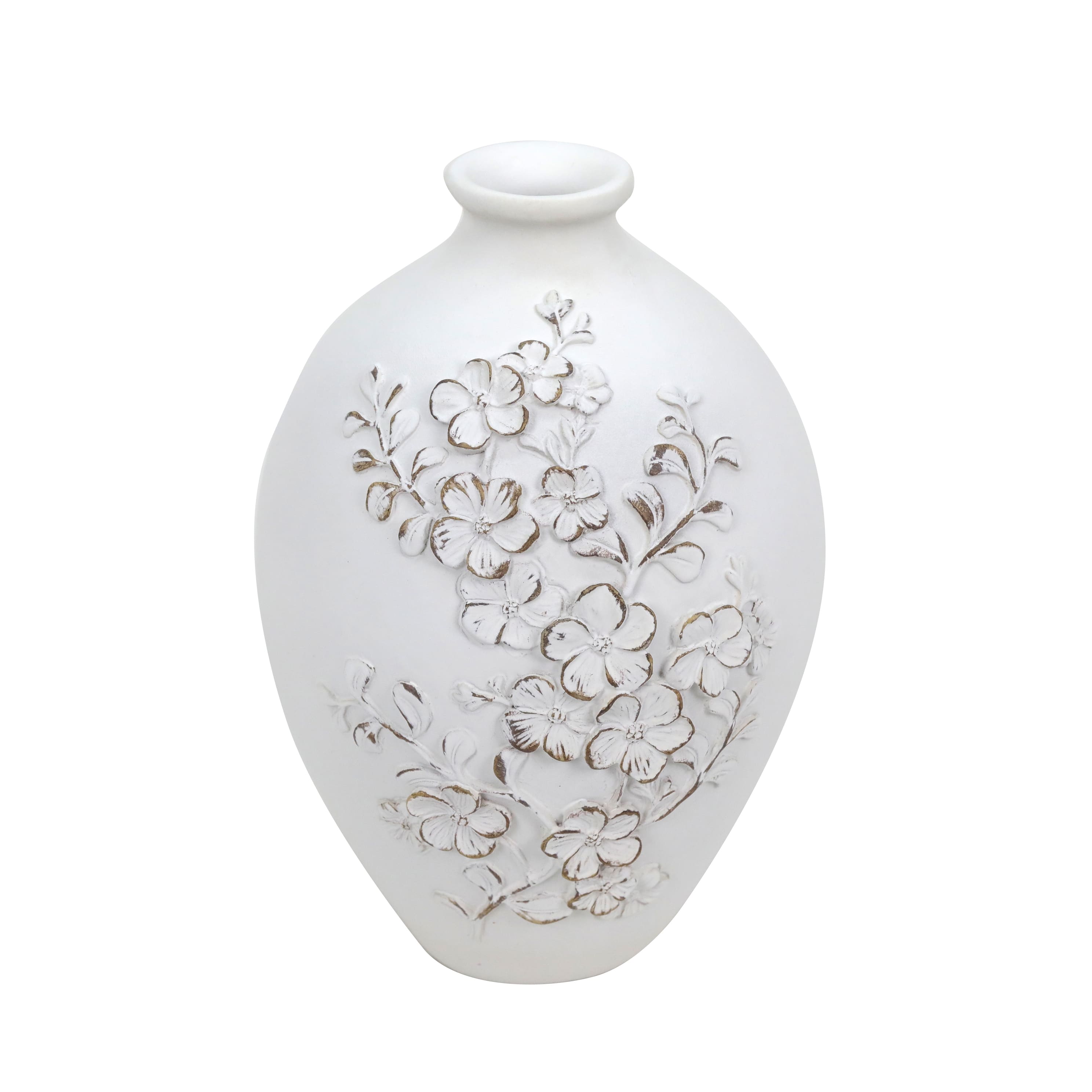 6.25&#x22; White Floral Vase Tabletop D&#xE9;cor by Ashland&#xAE;