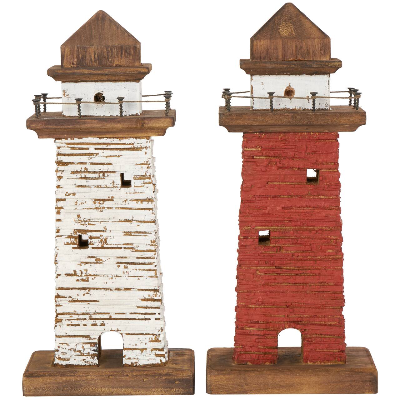 Red White Wood Light House Sculpture Set Michaels Red White Wood Light House Sculpture Set Michaels