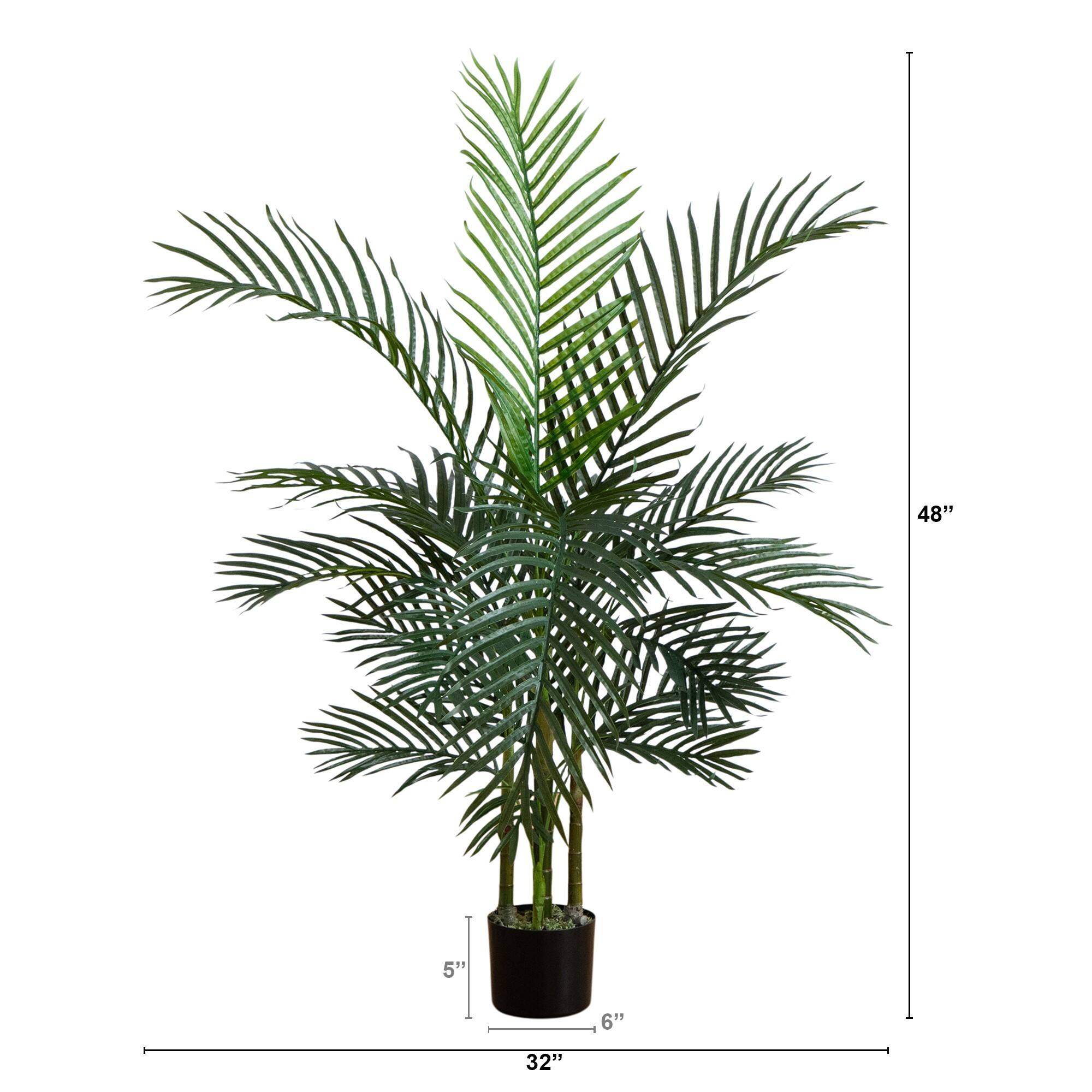 4ft. Potted UV Resistant Areca Palm Tree