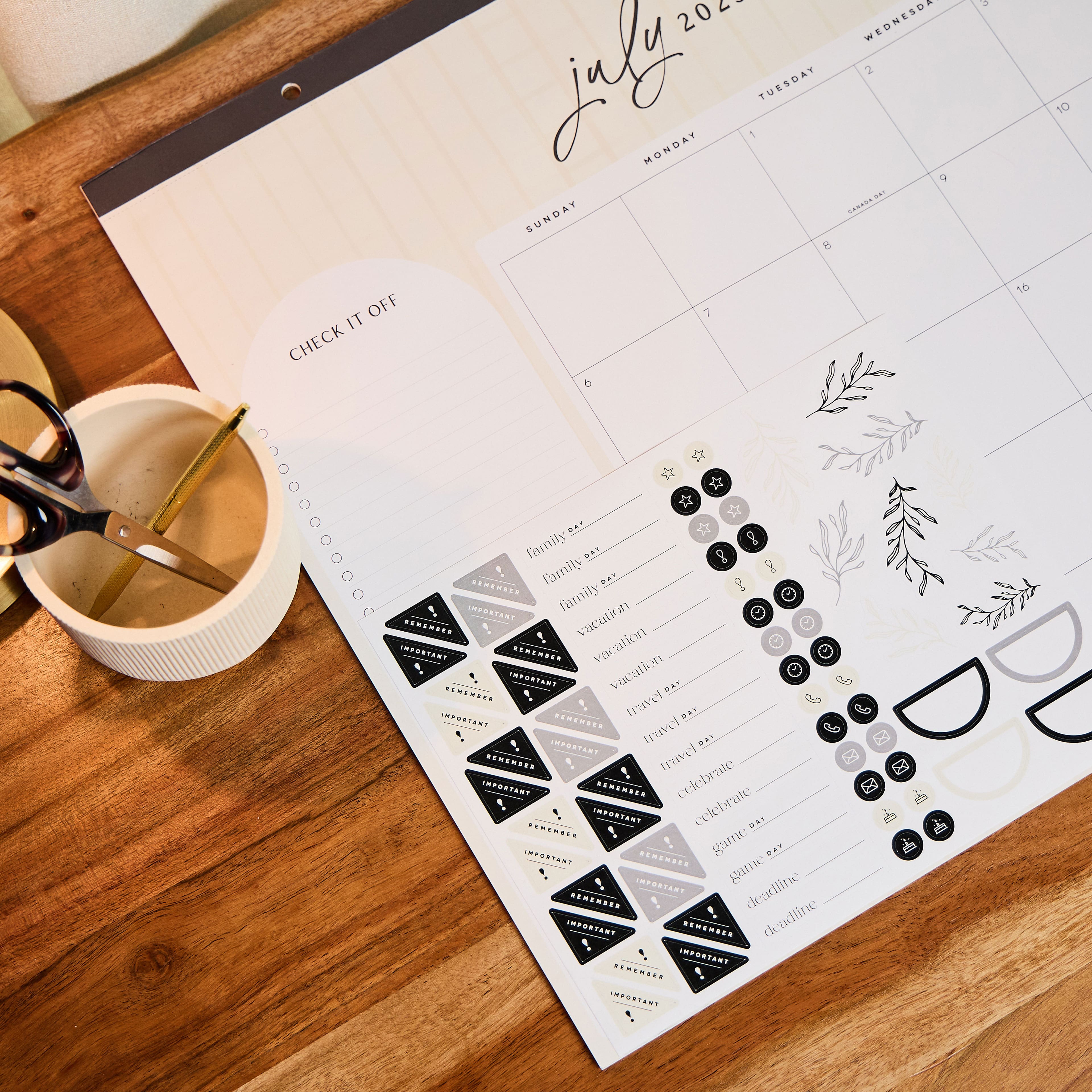 The Happy Planner&#xAE; Sharp Studies 12-Month Desk Calendar