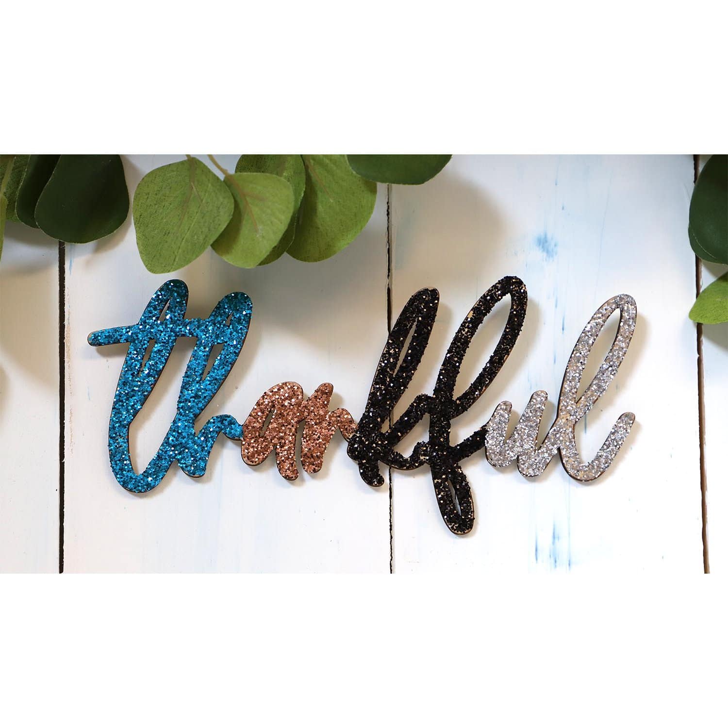 Leisure Arts&#xAE; 12&#x22; Wood Thankful Word