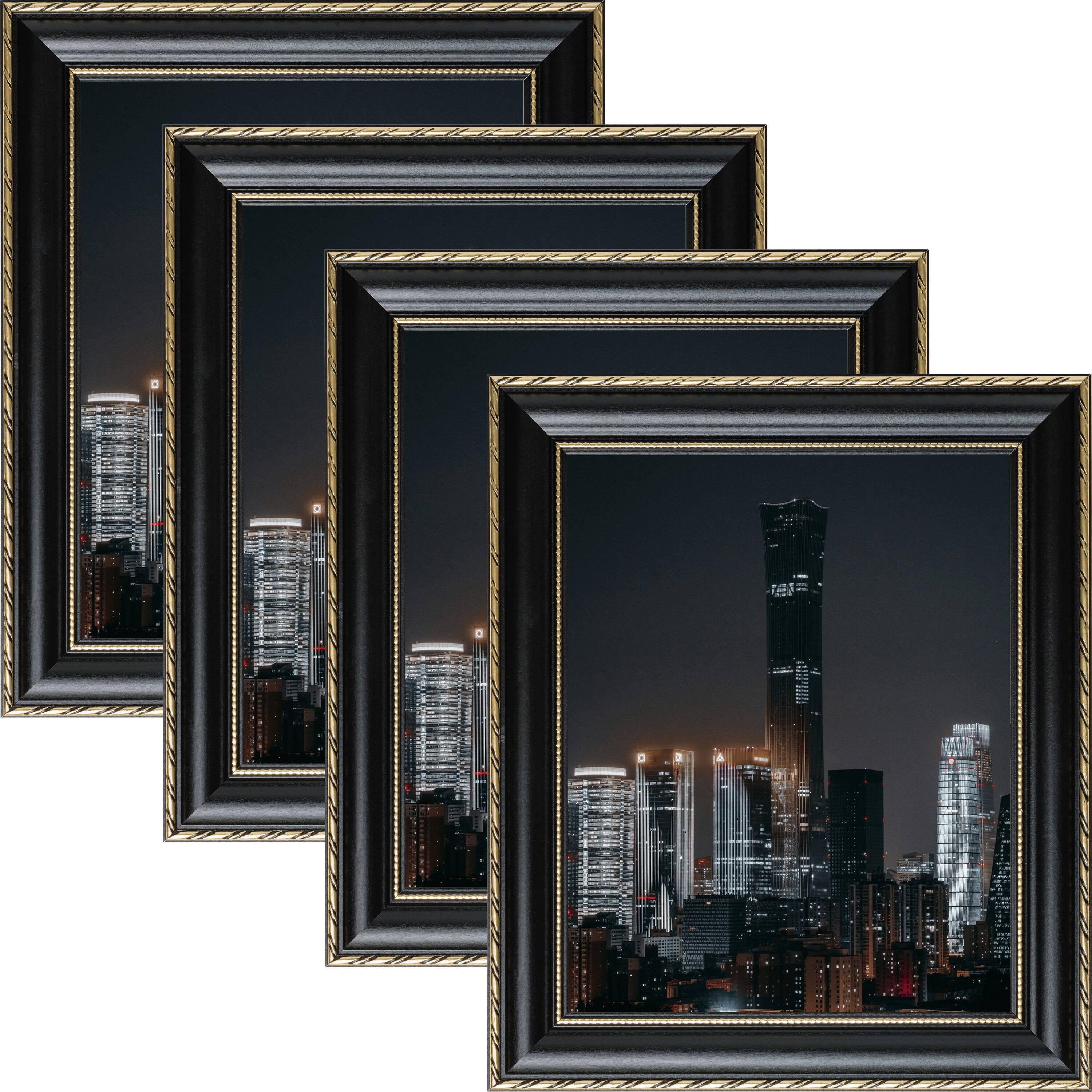 4 Pack Craig Frames Victoria Black & Gold Picture Frame