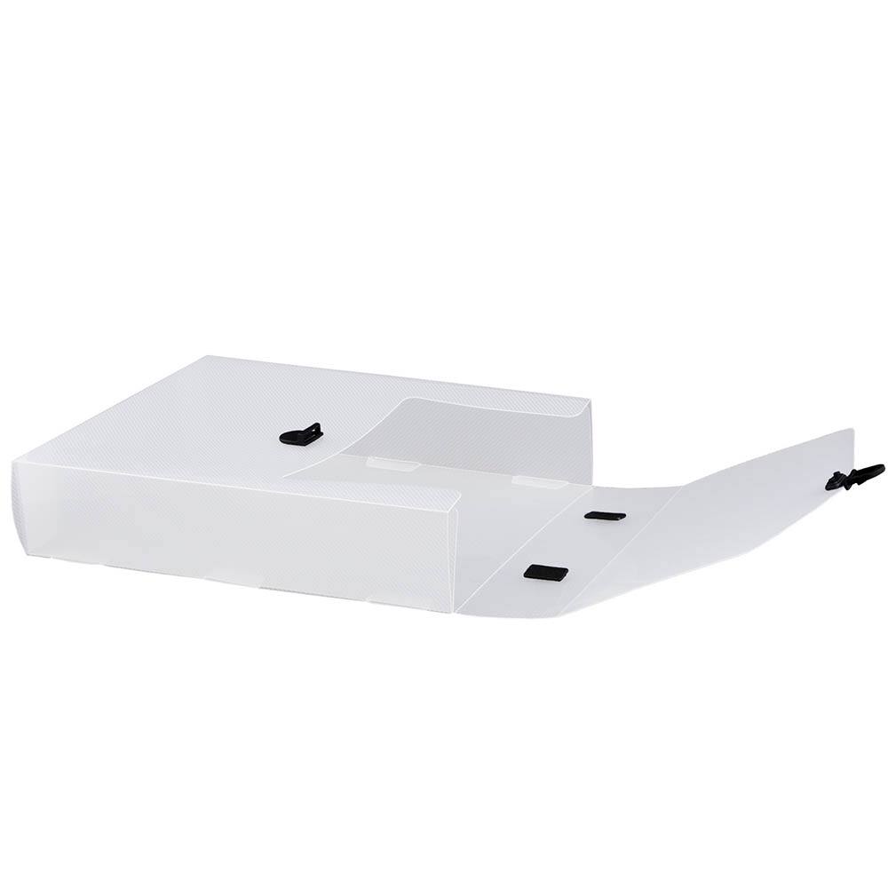 JAM Paper 9.25" x 12" Clear Vertical Buckle Closure Briefcase