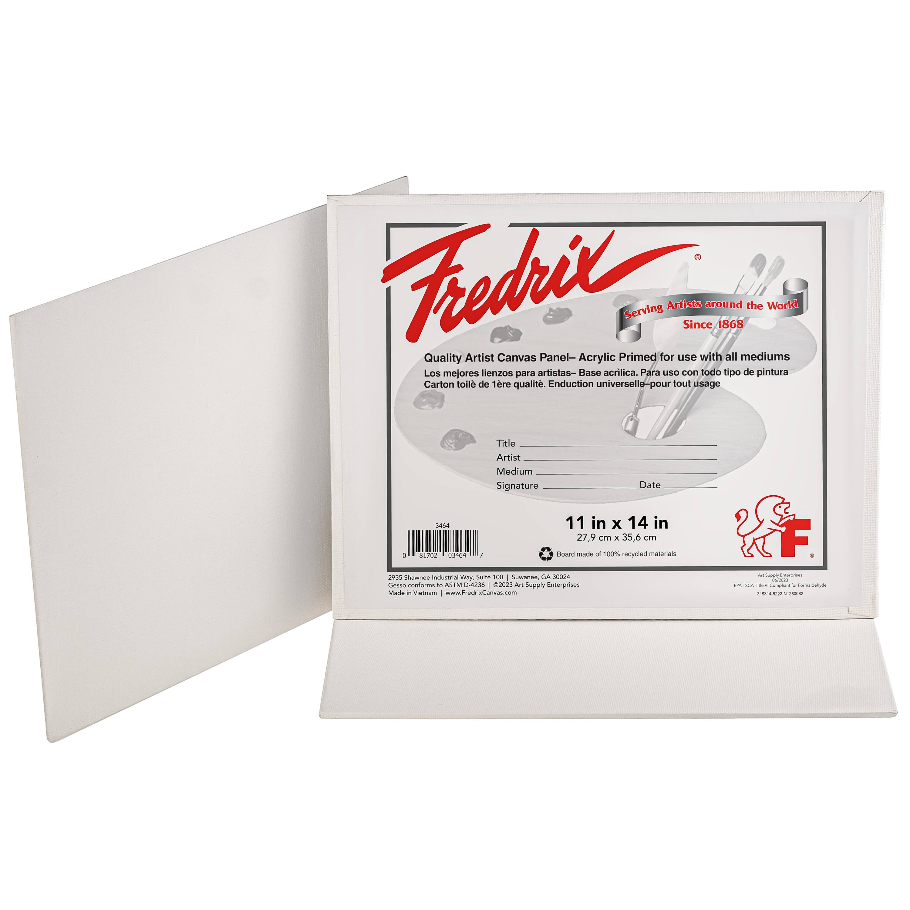 FREDRIX 3 Pack Artist Series Primed Canvas Panel