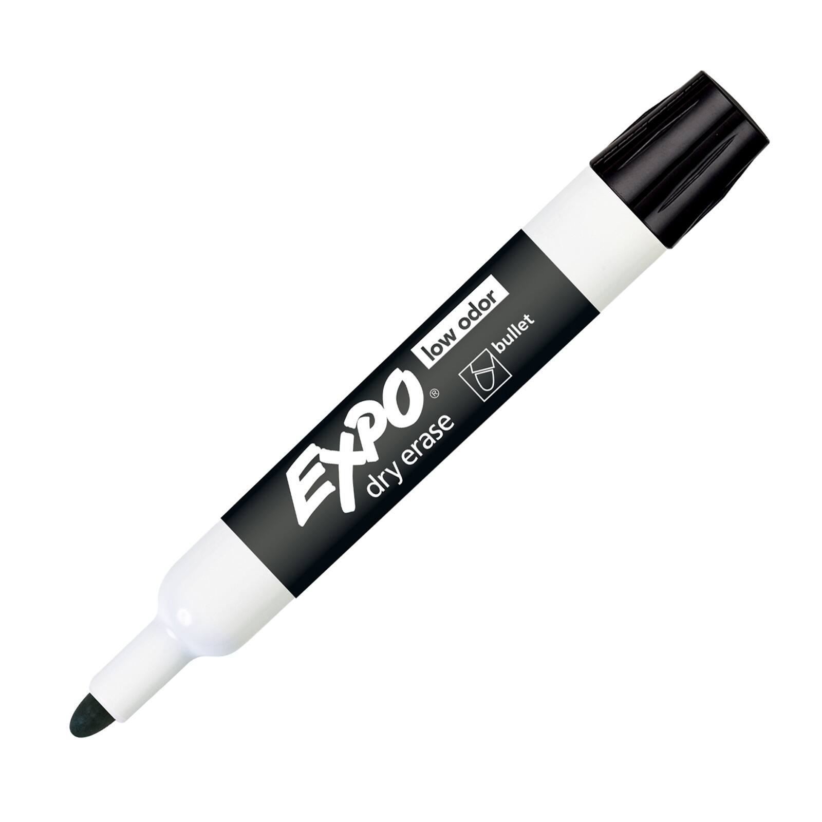 Expo® Black Bullet Tip Dry Erase Markers, 12ct.