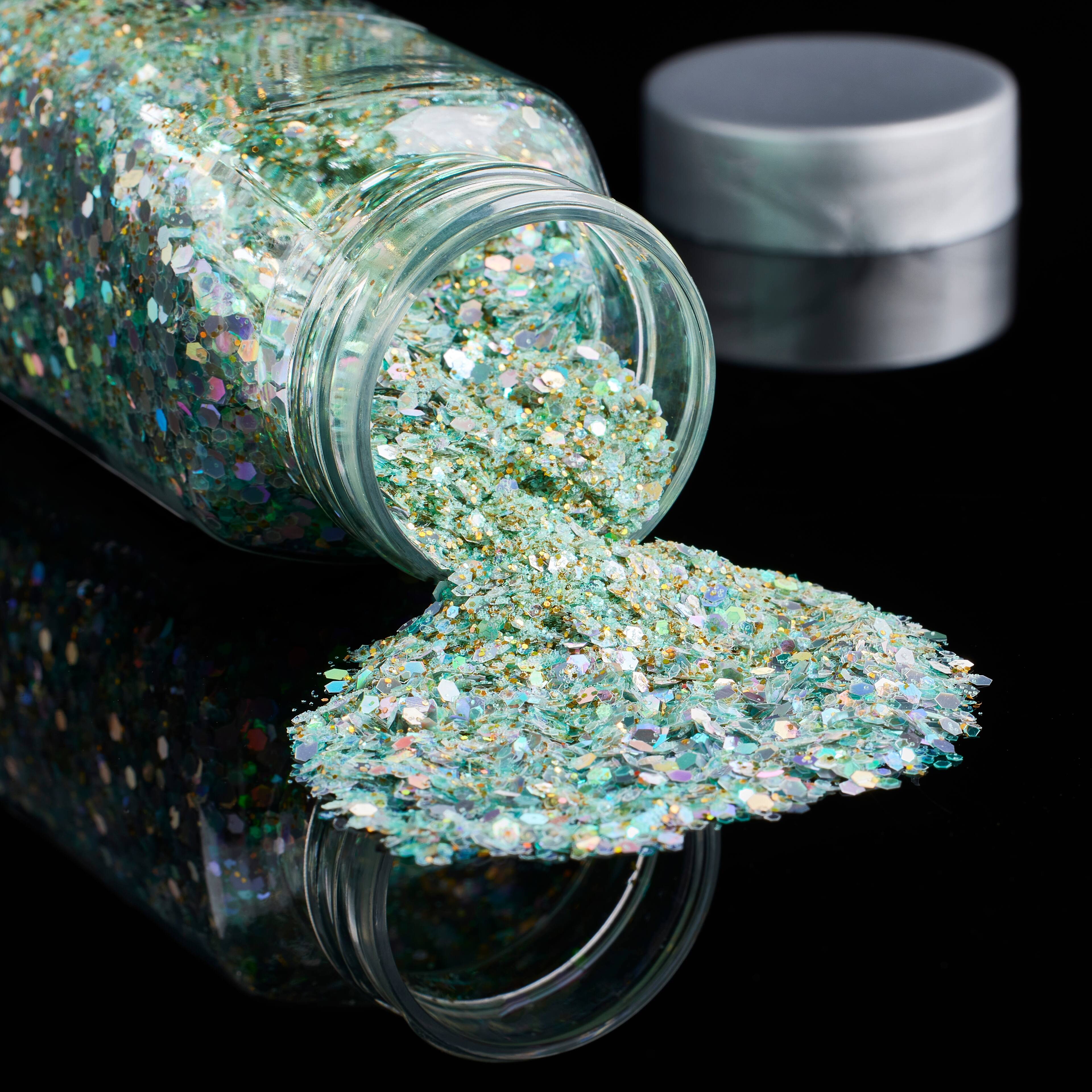12 Pack: Specialty Polyester Mint &#x26; Gold Glitter by Recollections&#x2122;