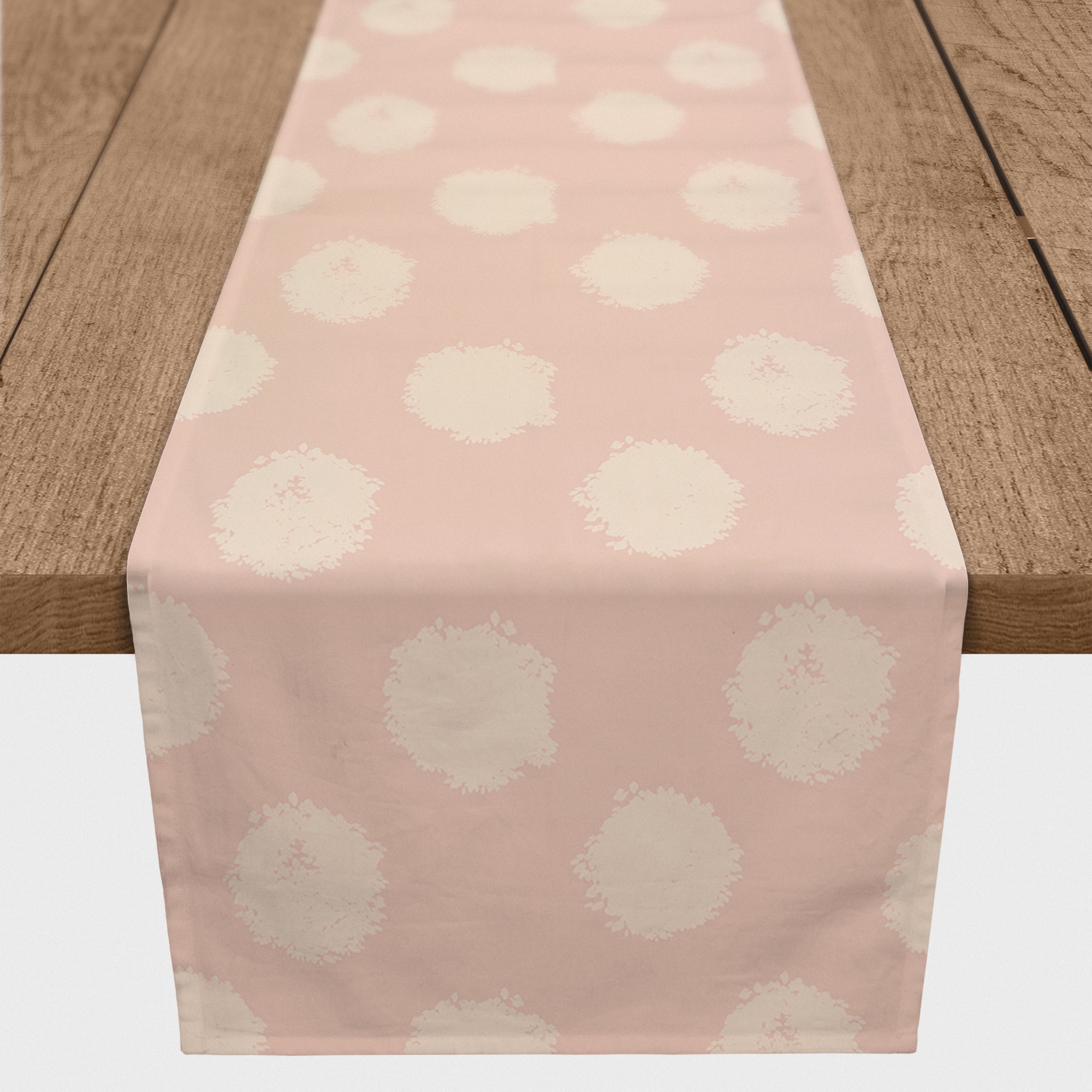72" Polka Dots Cotton Twill Table Runner