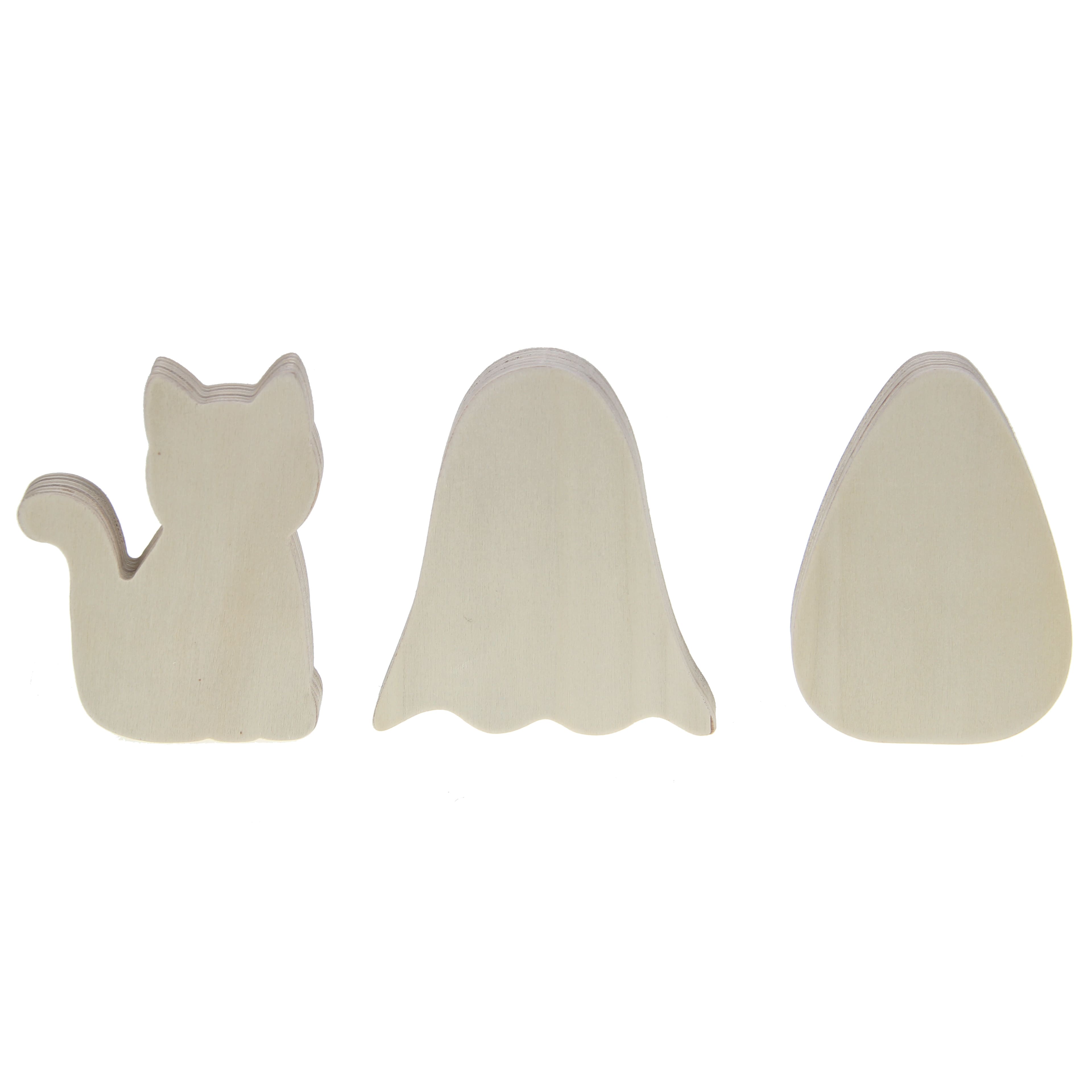Trick or Treat DIY Plywood D&#xE9;cor, 3ct. by Make Market&#xAE;