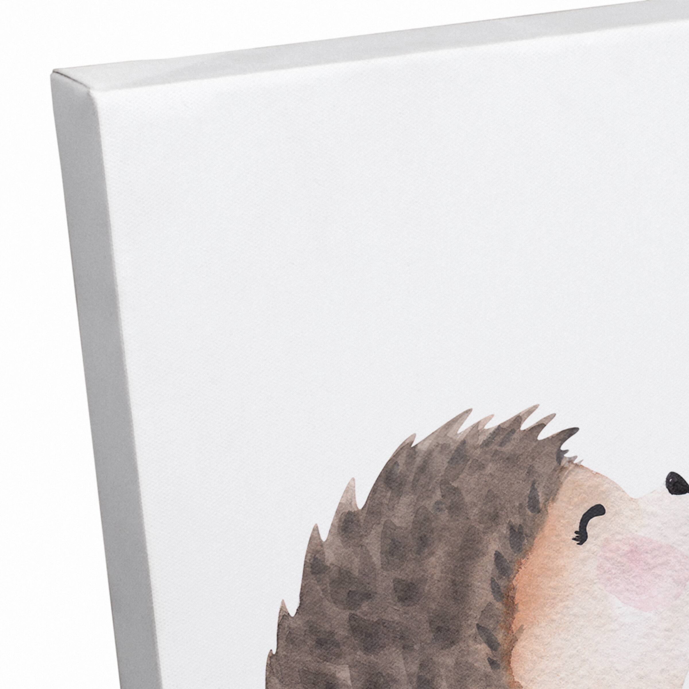 Hedgehog Heart Bubbles Canvas Wall Art