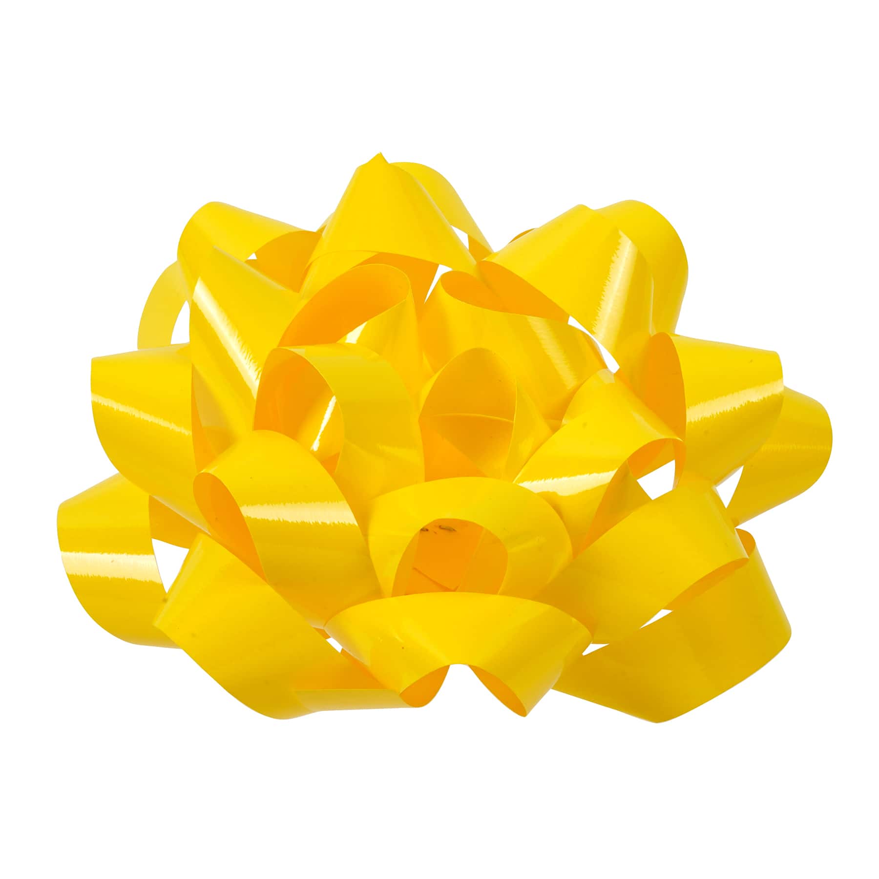  Large Yellow Ribbon Pull Bows - 9 Wide, Set of 6