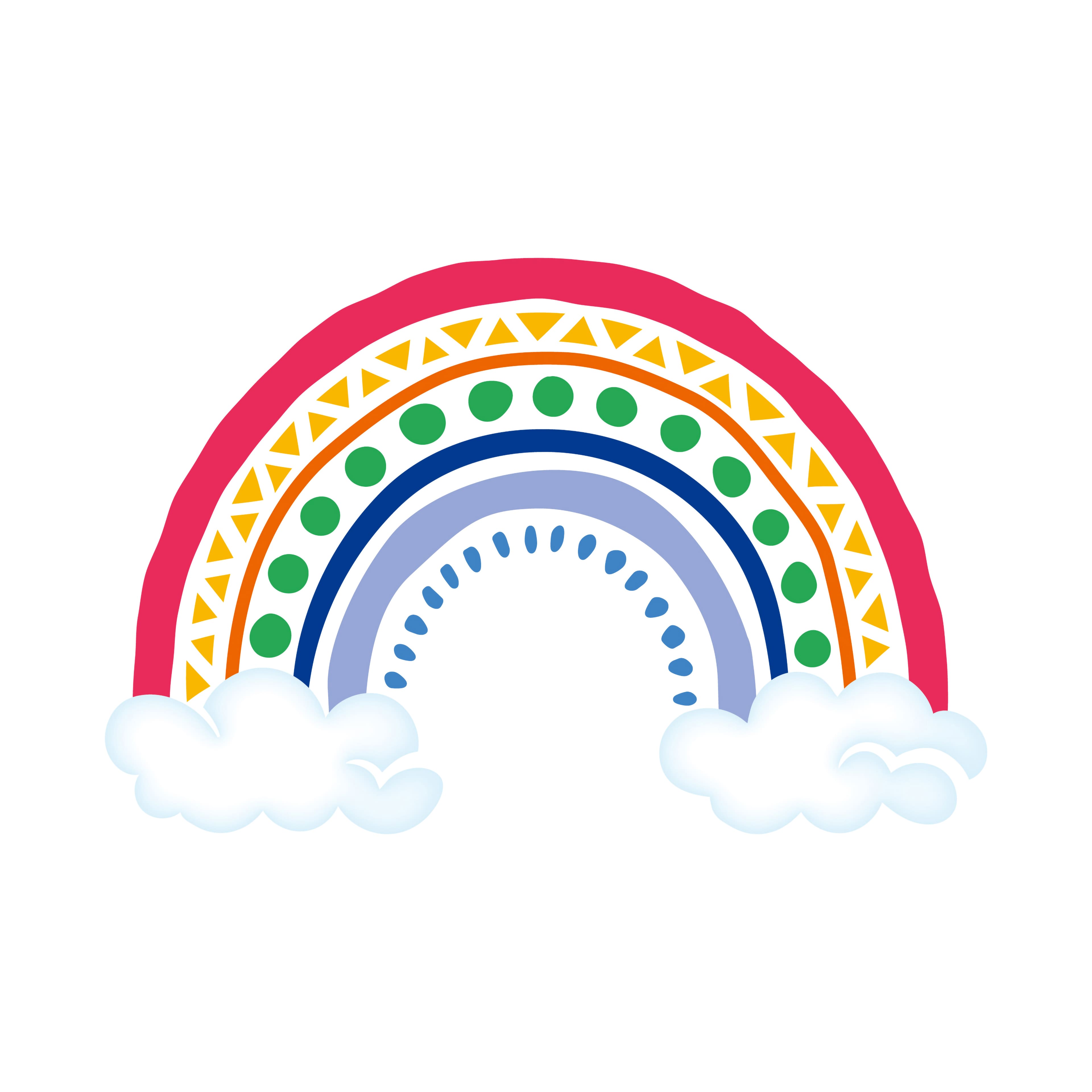 Rainbow Layering Stencils by Recollections™