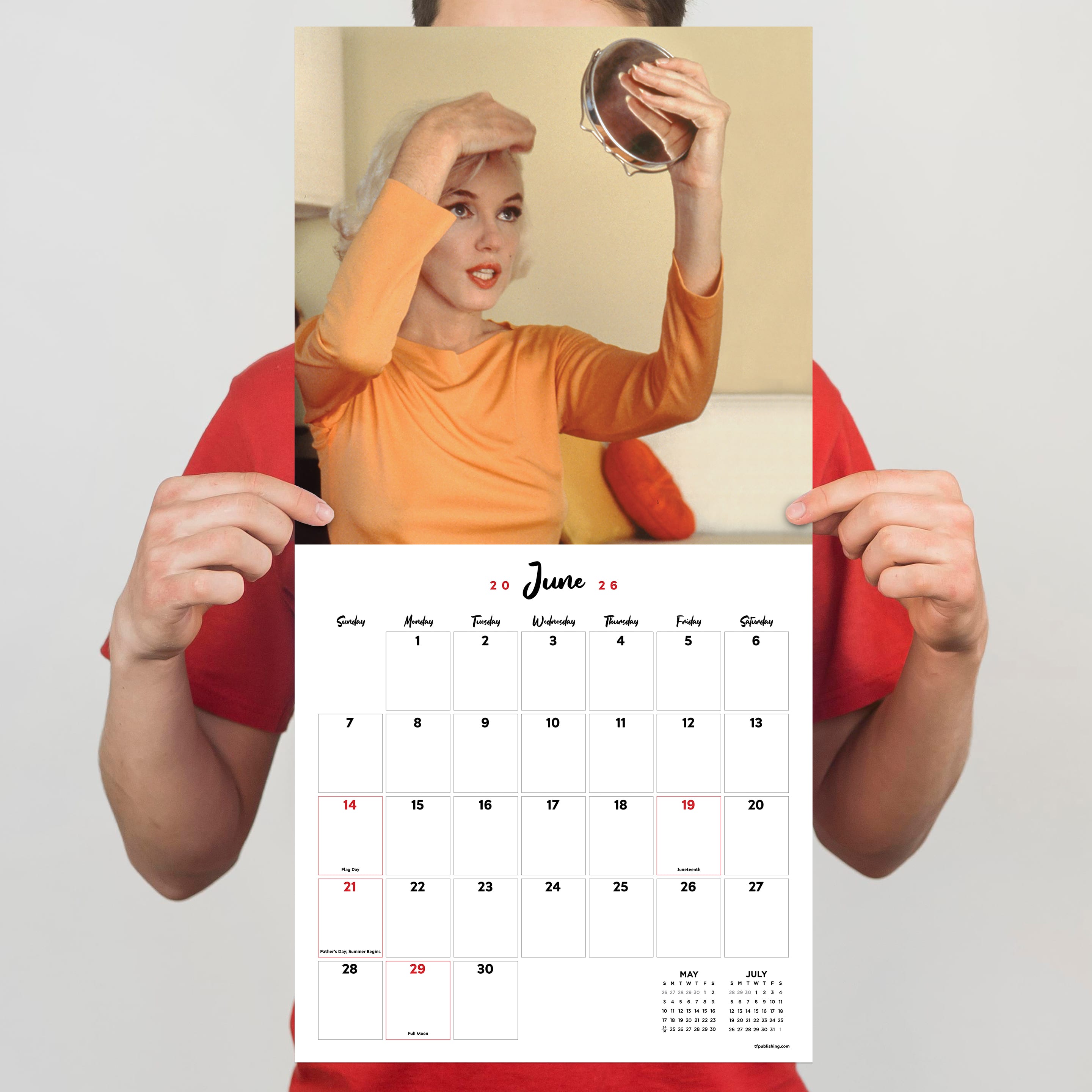 2026 Marilyn Monroe Wall Calendar
