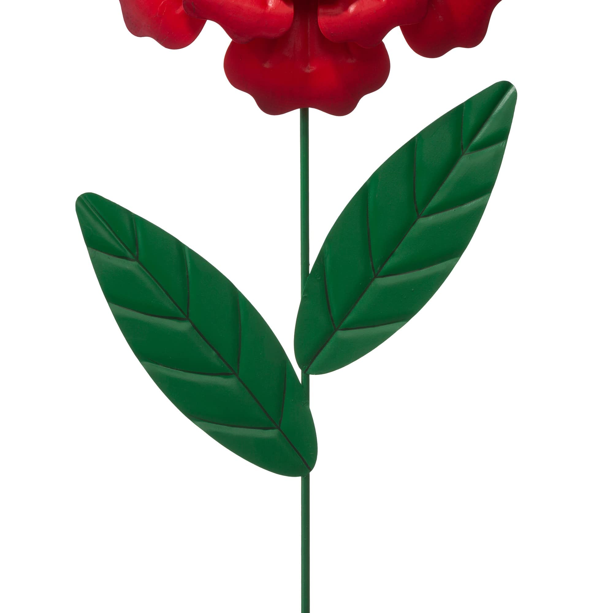 Glitzhome® 3.5ft Assorted Multi-Functional Metal Dimensional Flower Yard Stake, 3ct.