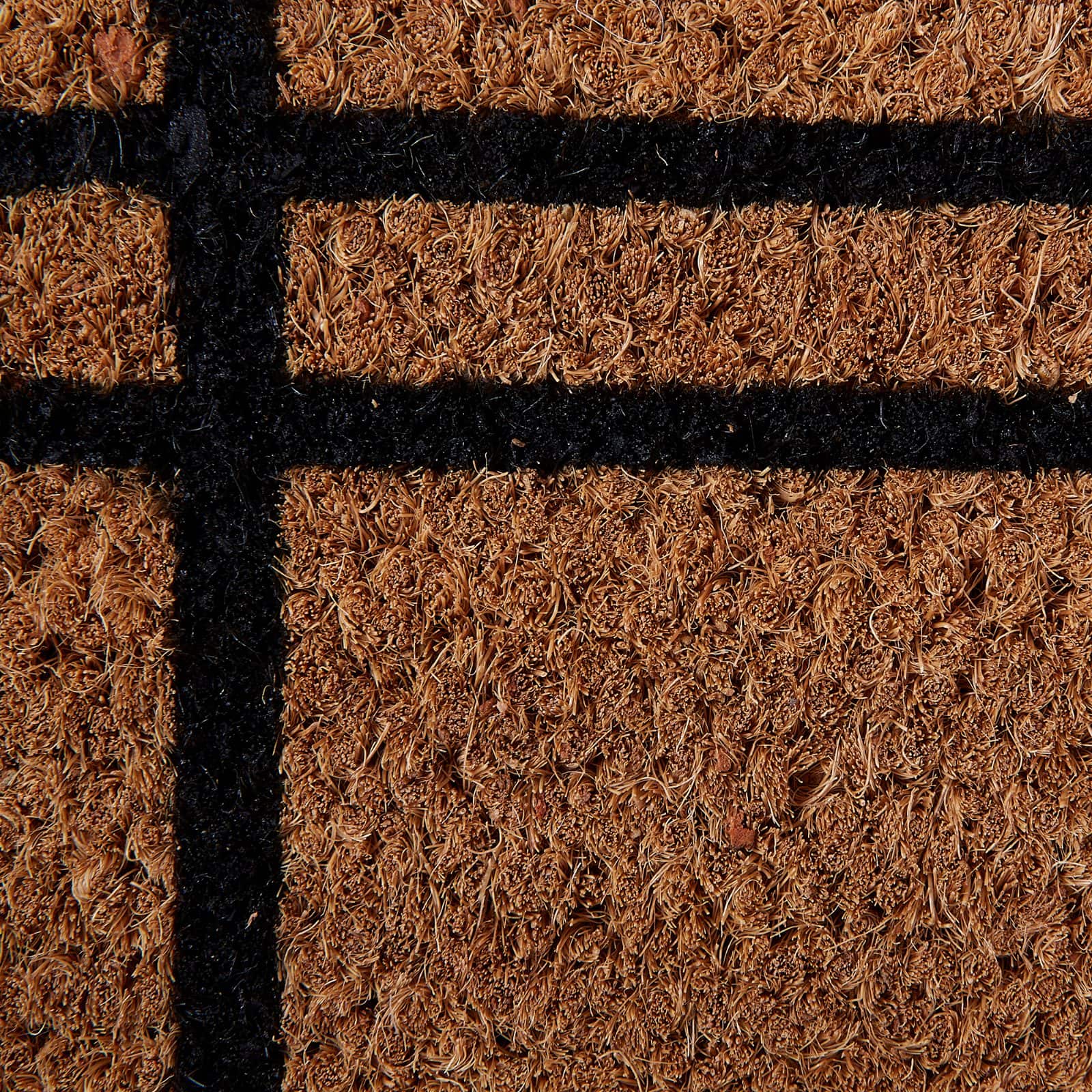 DII&#xAE; Black Farmhouse Plaid Doormat