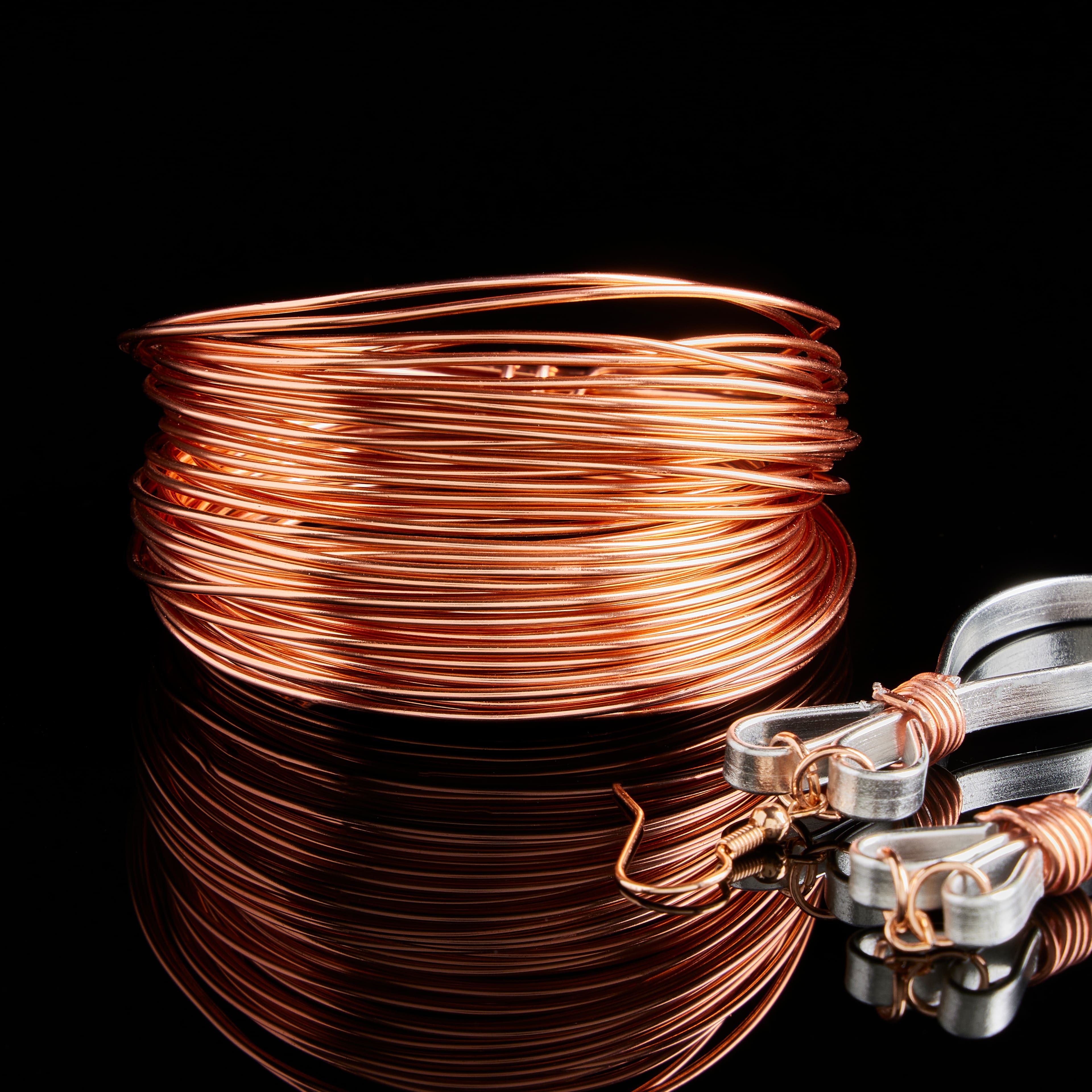 12 Pack: 18 Gauge Rose Gold Aluminum Wire by Bead Landing™