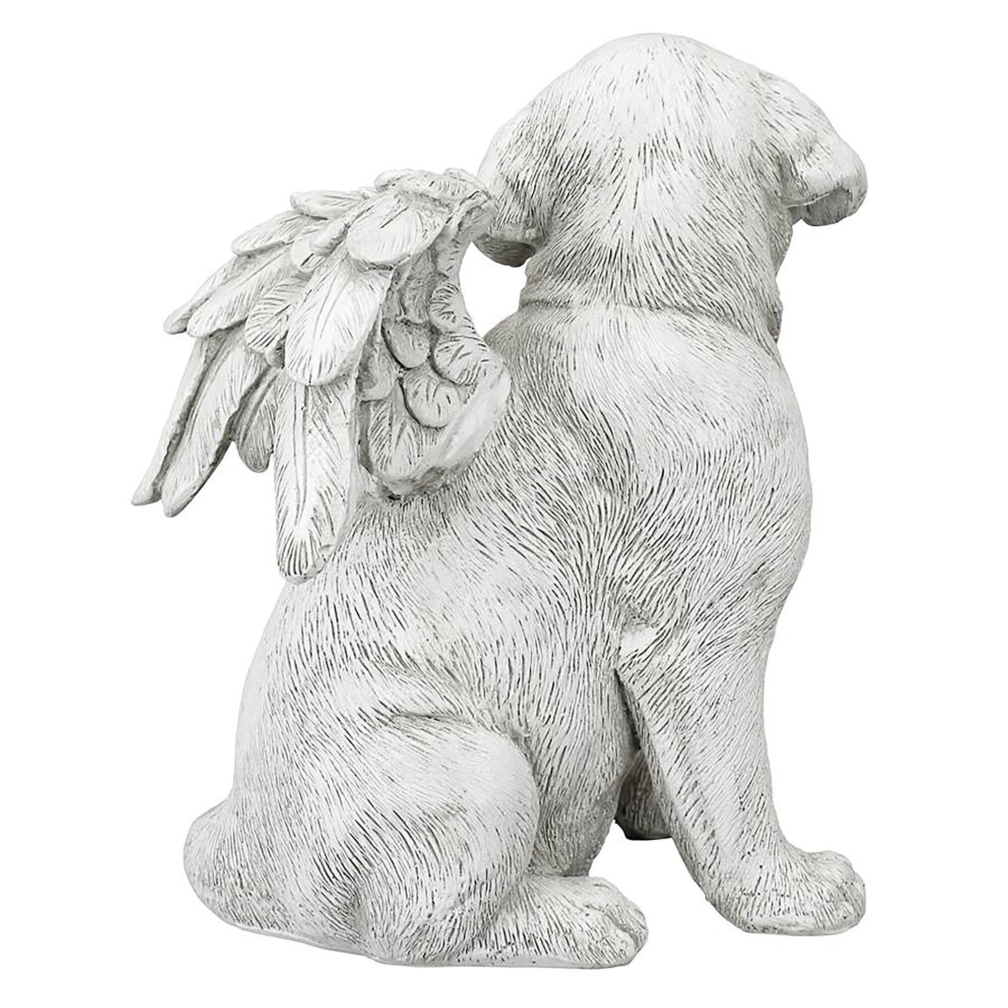 Design Toscano 10" Loving Friend, Memorial Pet Dog Statue