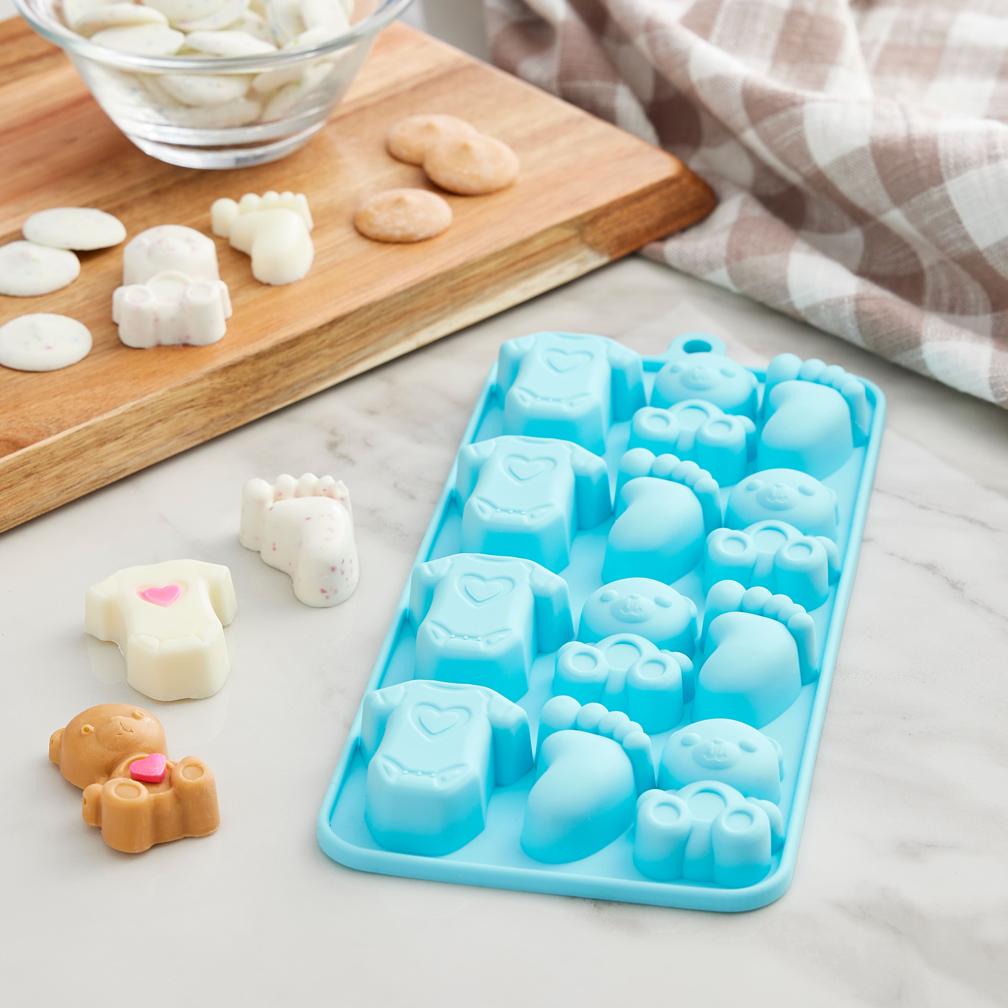Bear, Onesie &#x26; Feet Silicone Candy Mold by Celebrate It&#x2122;