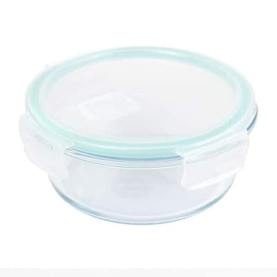 Martha Stewart Round Glass Food Storage Container with Locking Lid ...