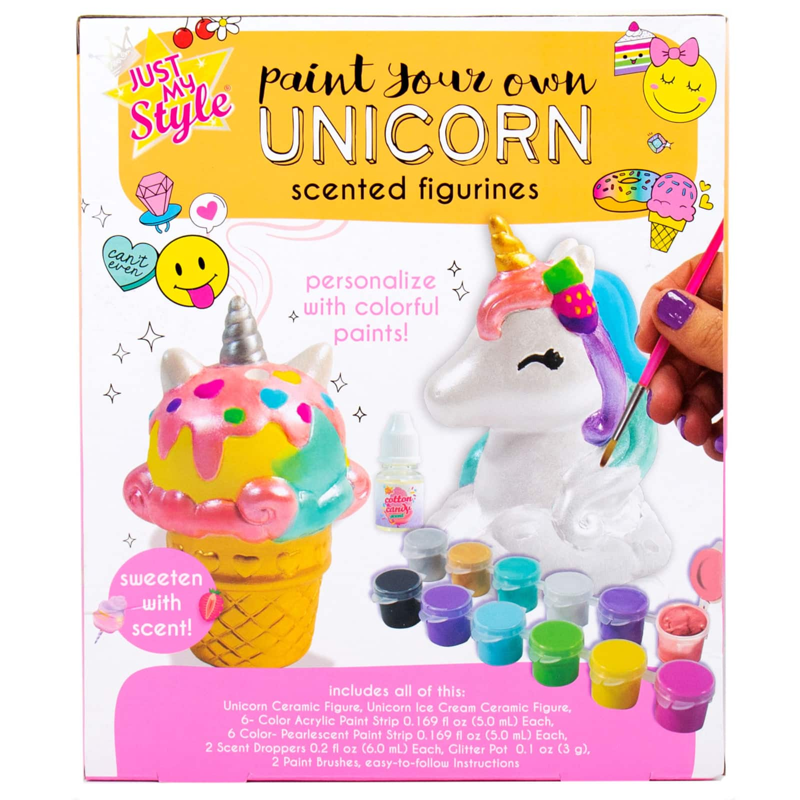 Just My Style&#xAE; Paint Your Own Scented Unicorn Figurines