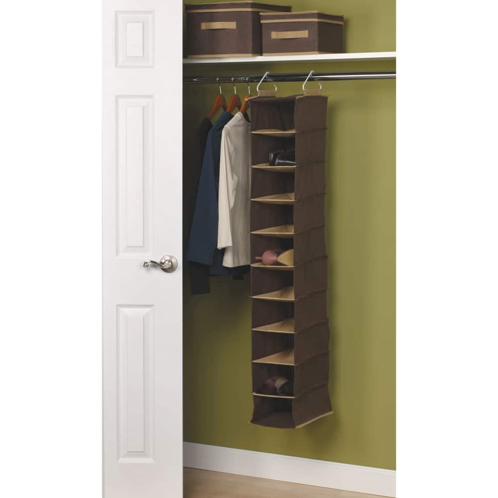 Household Essentials 10-Shelf Wide Hanging Shoe Organizer