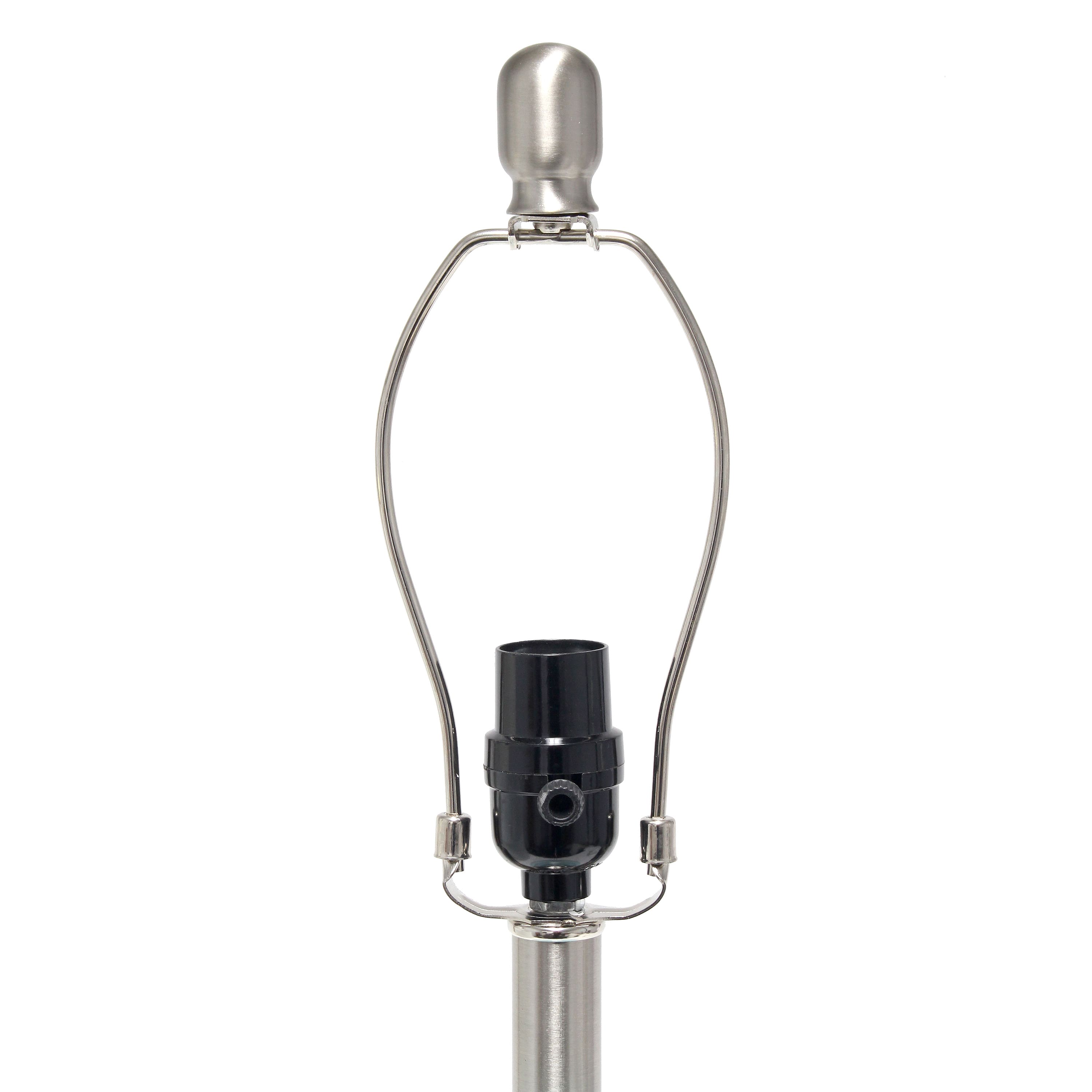 Lalia Home 20&#x22; Smokey Gray Hammered Glass Jar Table Lamp