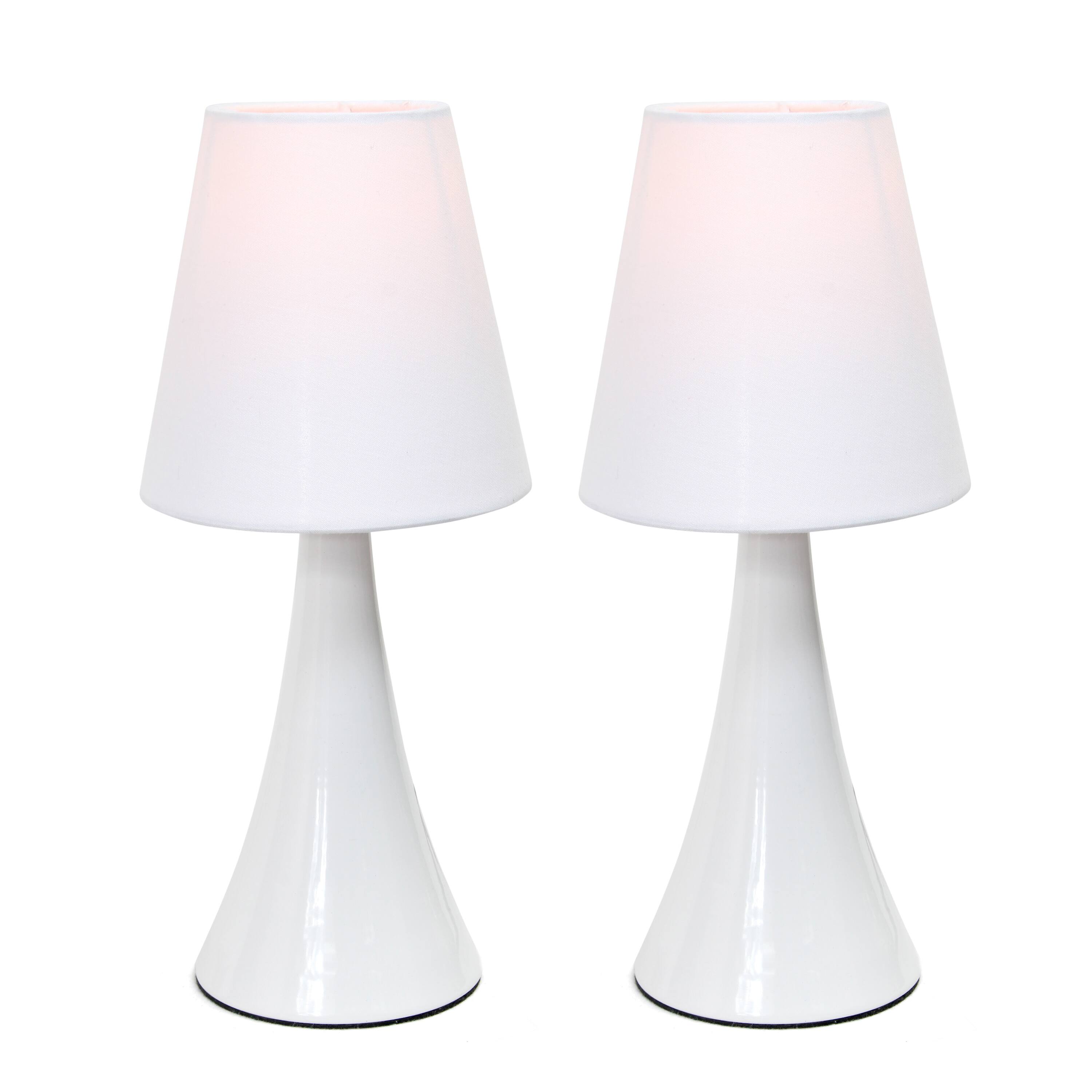 Simple Designs&#x2122; Valencia Colors 2-Pack Mini Touch Table Lamp Set