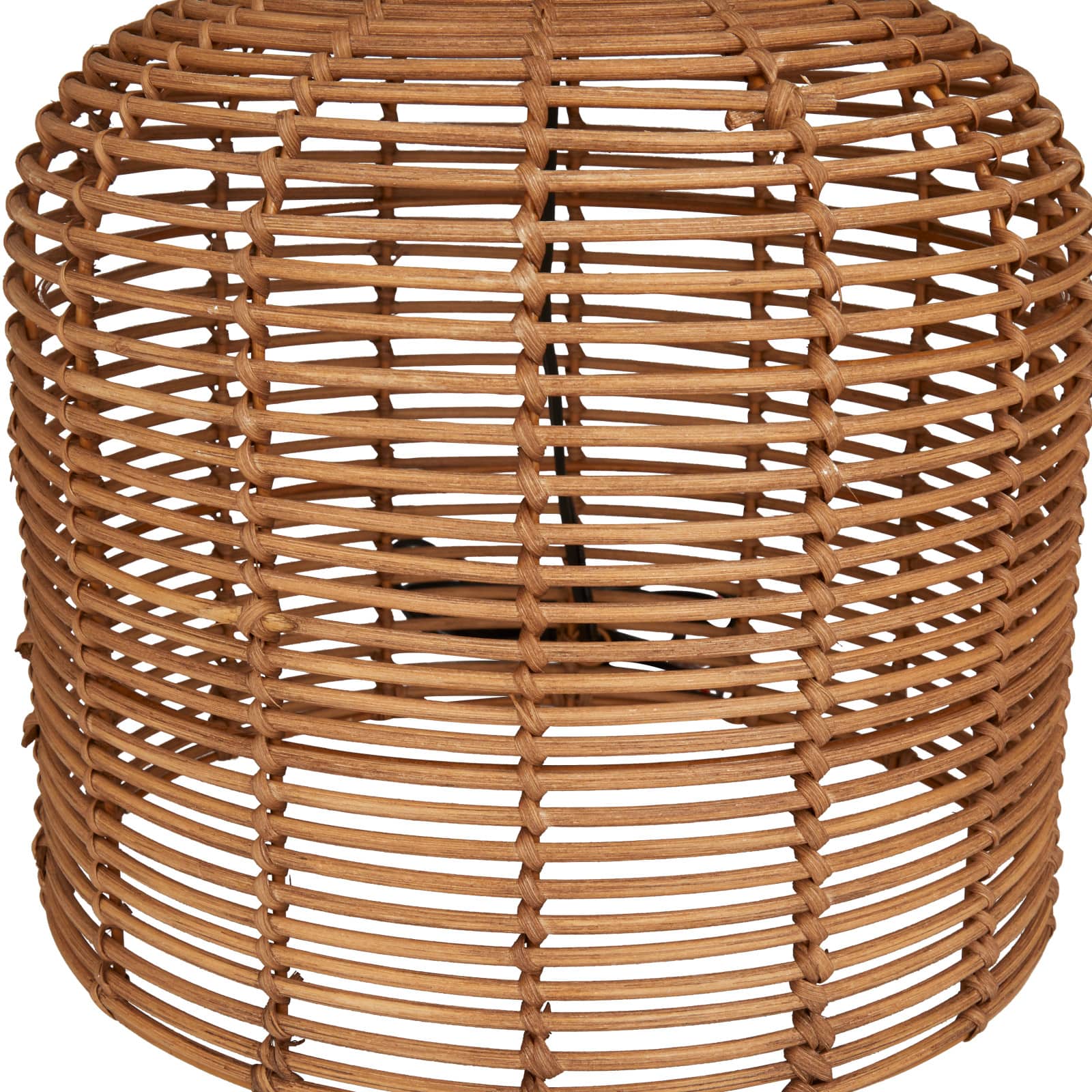 Brown Polyester Natural Table Lamp, 25" x 15" x 15"