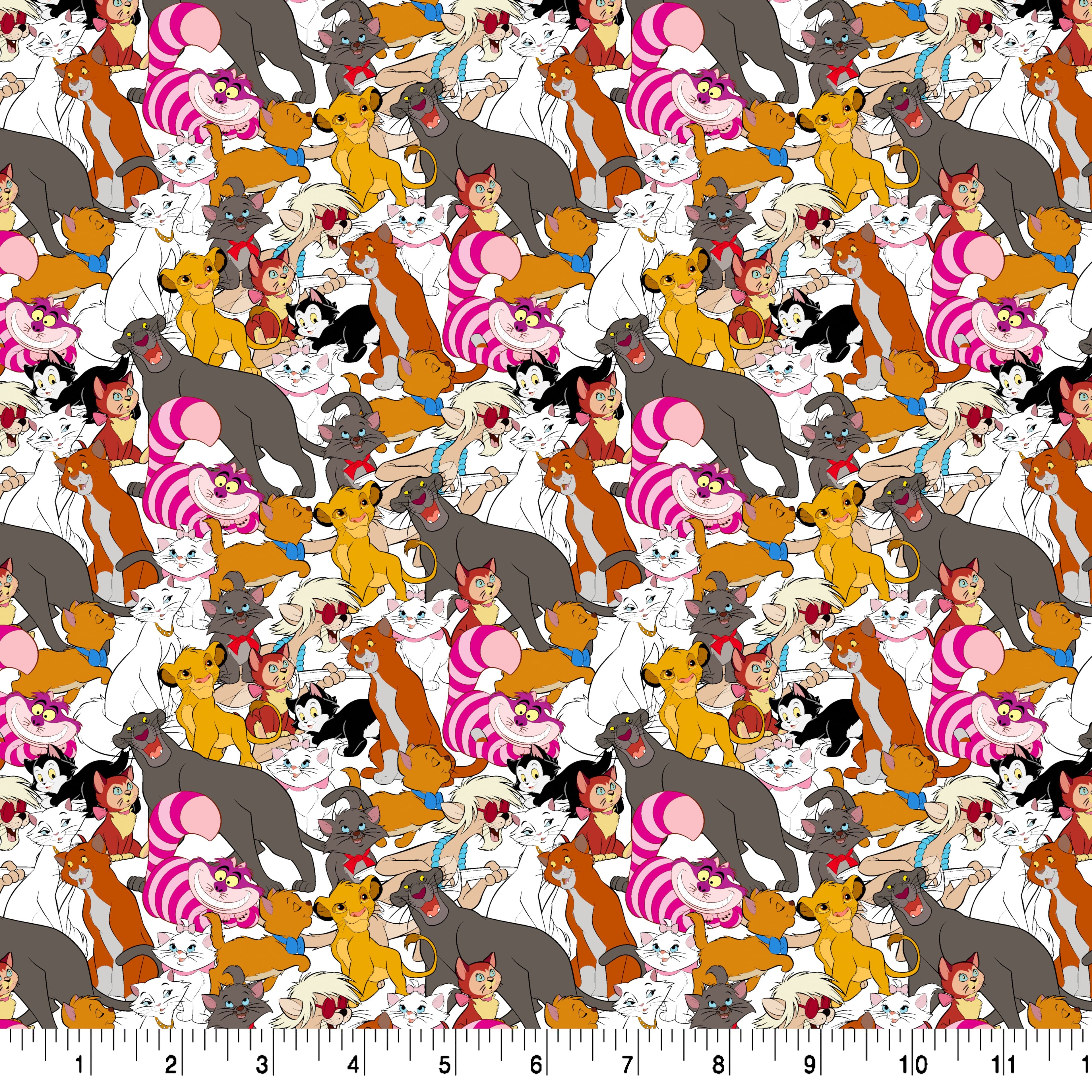 Disney&#xAE; Cats Packed Cotton Fabric