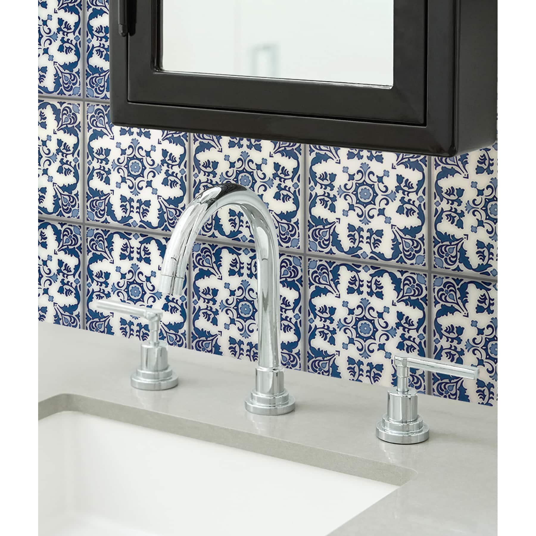 WallPops Aegean Peel &#x26; Stick Backsplash Tiles