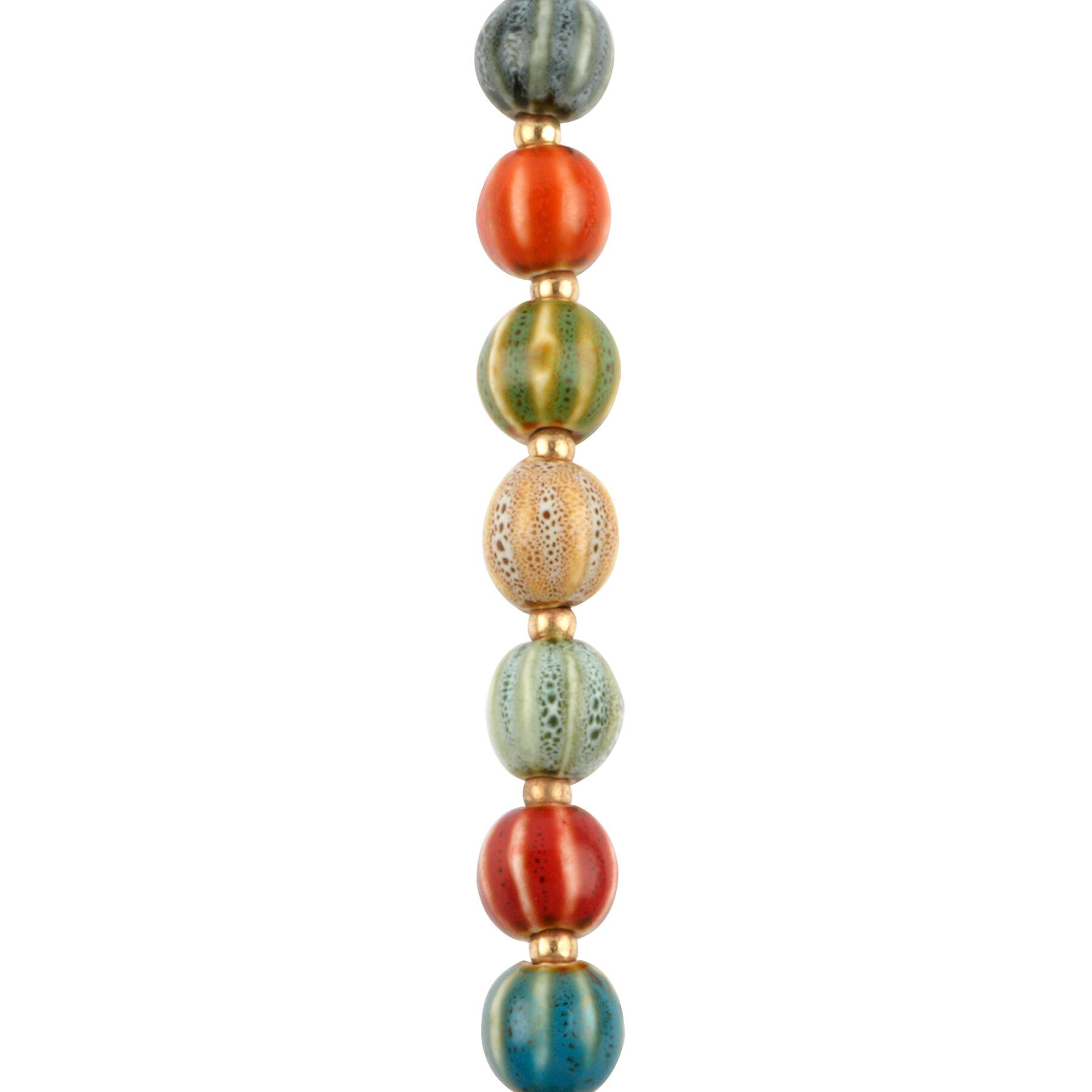 6 Packs: 14 ct. (84 total) Multicolor Ceramic Round Beads, 11mm by Bead Landing™