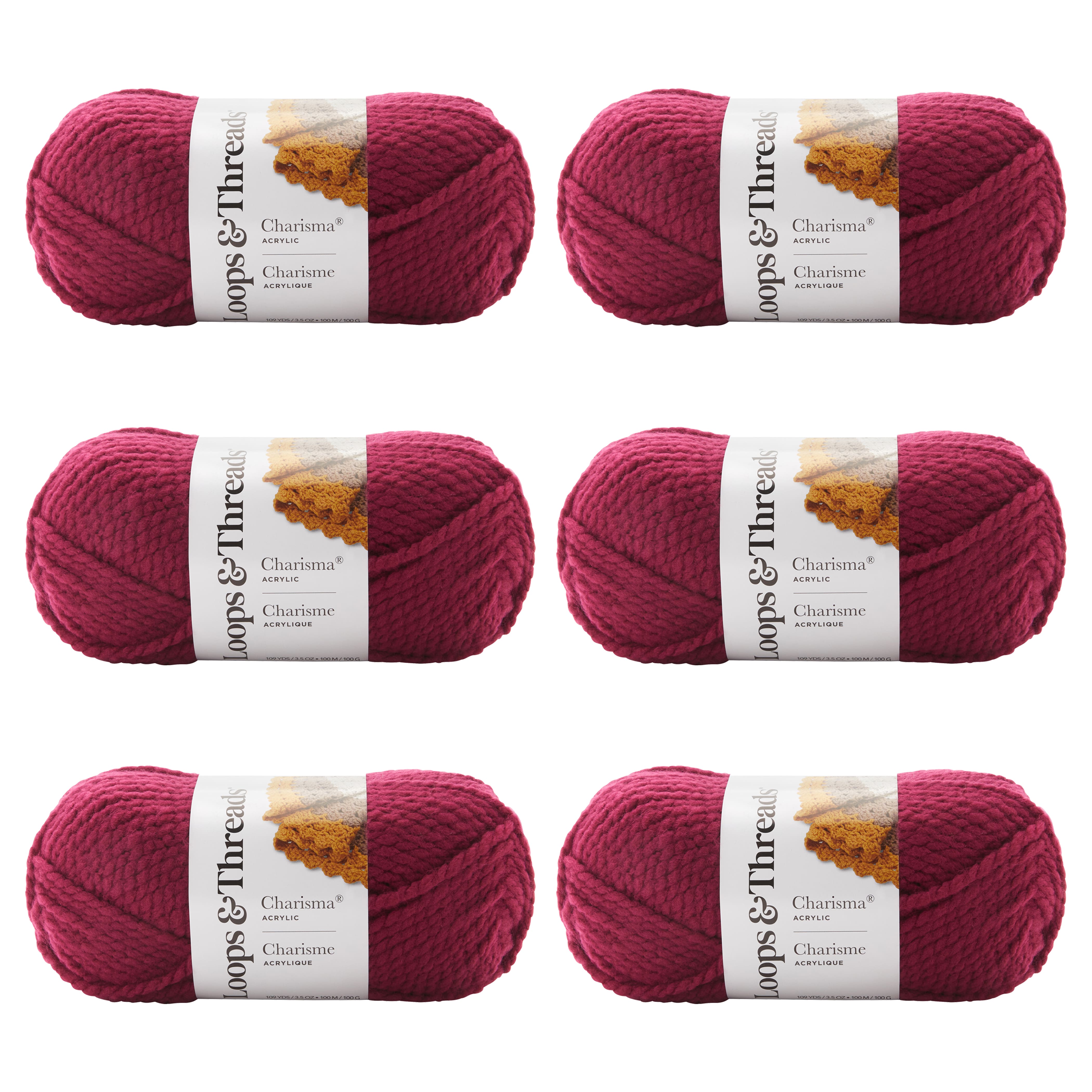 6 Pack: Charisma® Yarn by Loops & Threads®