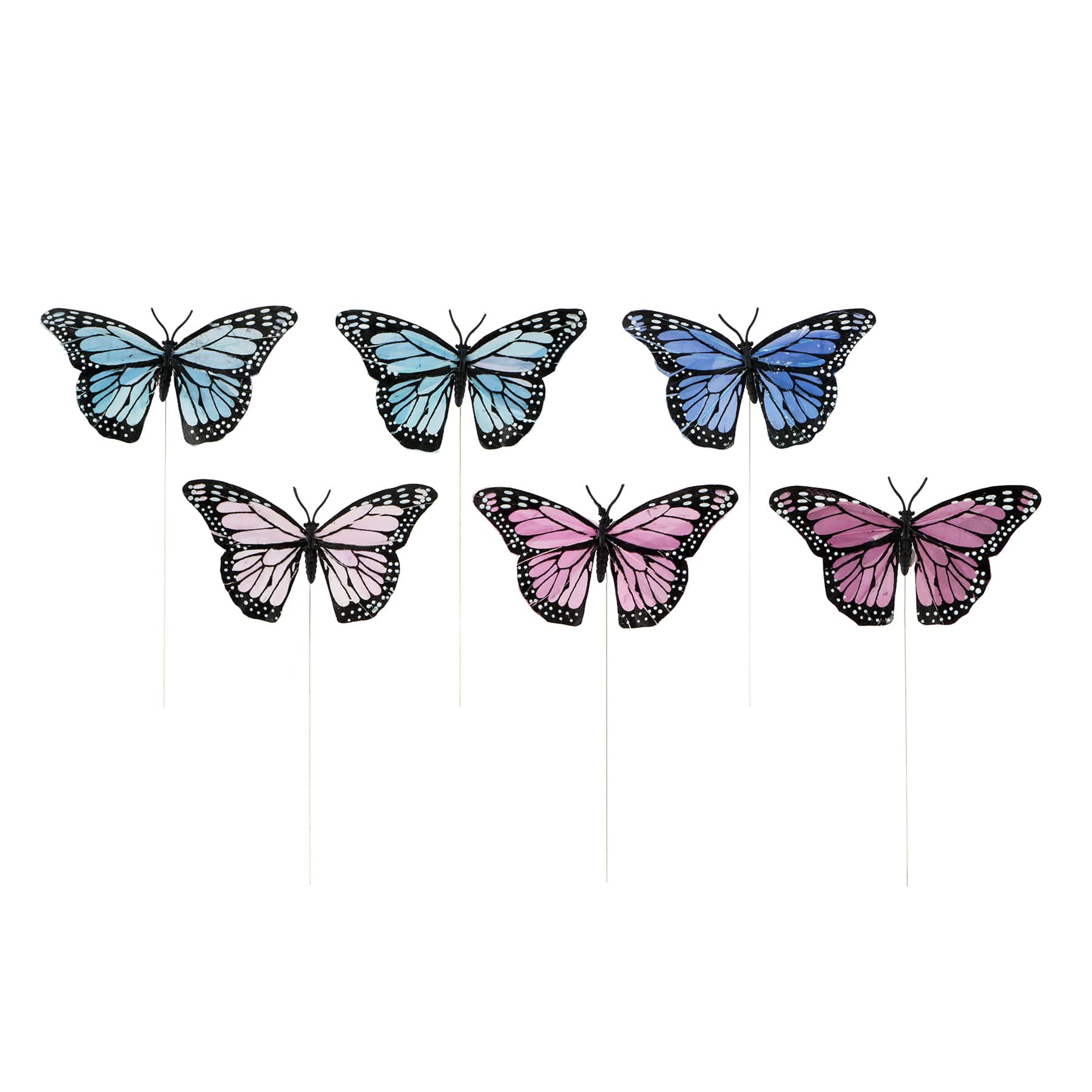 Purple & Blue Feather Butterflies, 6ct. by Ashland®
