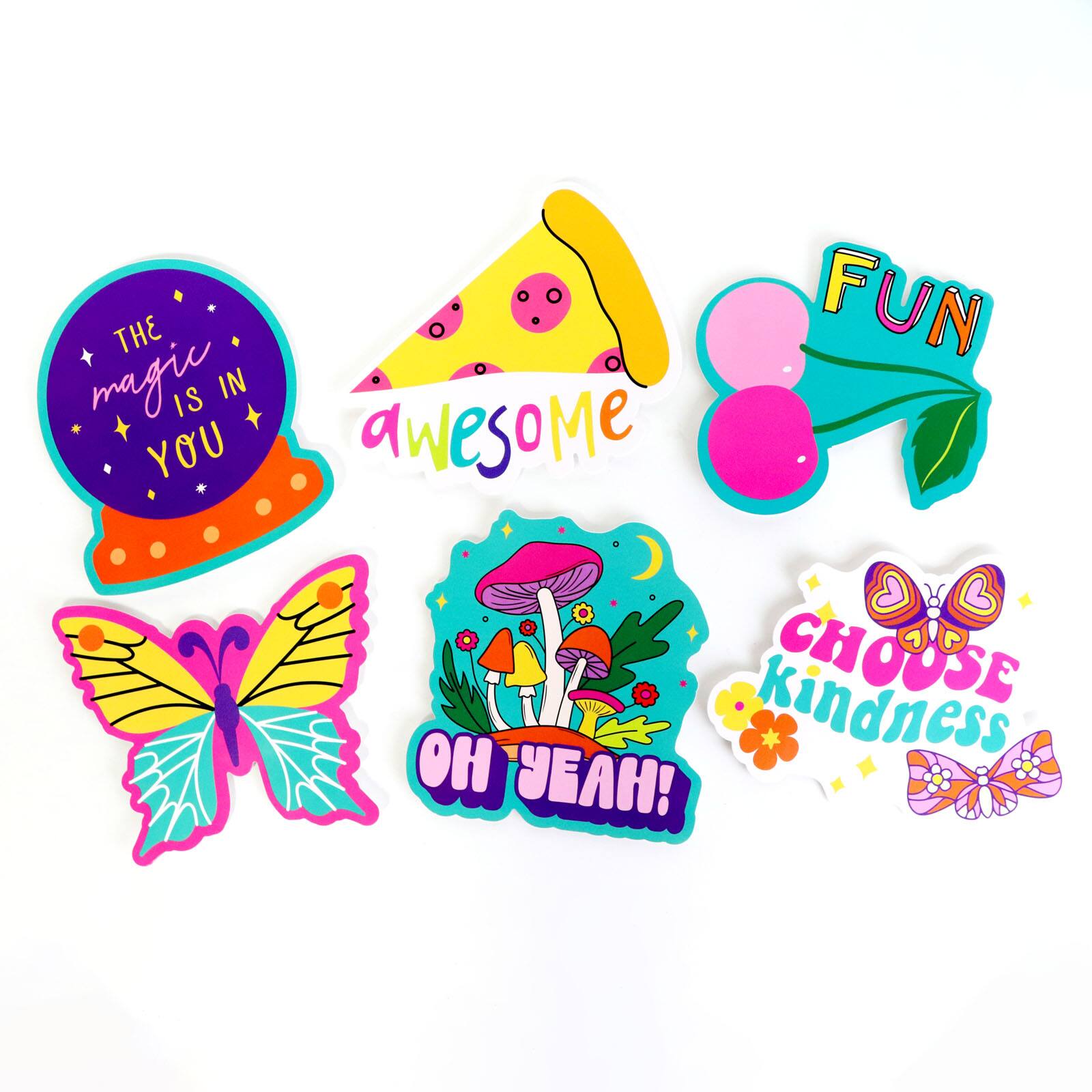 Groovy Dino Vinyl Die Cut Stickers by Recollections™