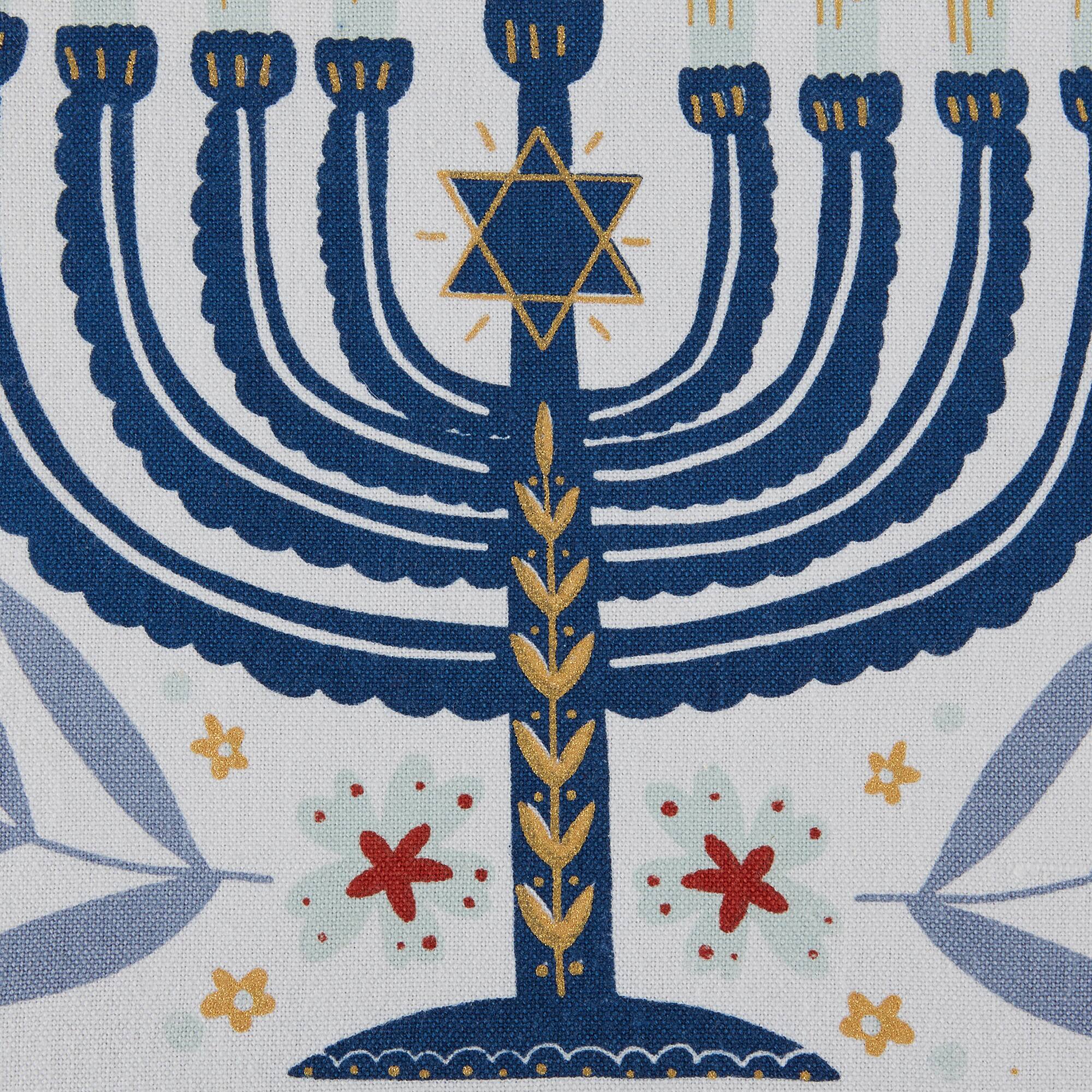 DII® 108" Hanukkah Menorah Reversible Table Runner