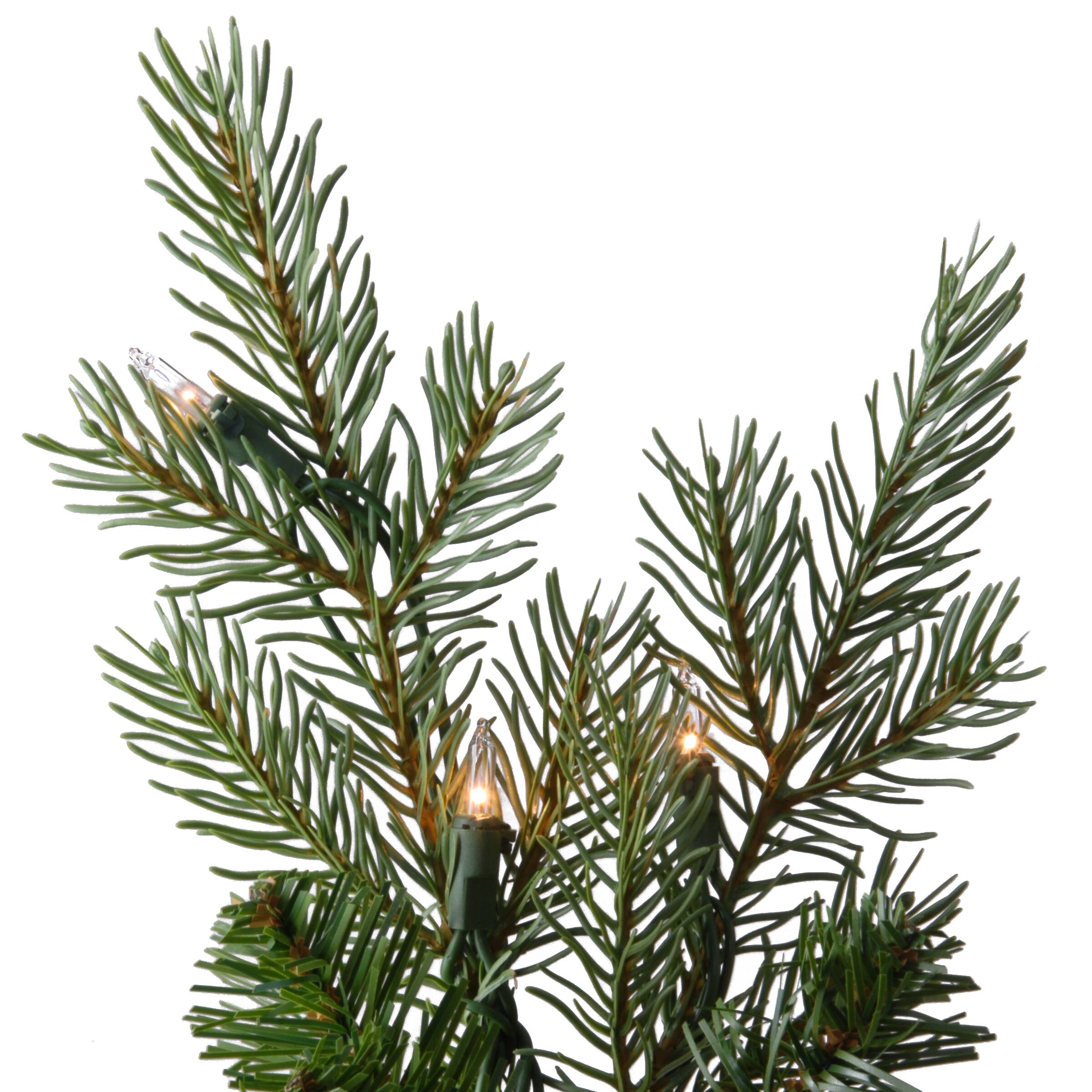 9ft. Pre-Lit Feel-Real® Nordic Spruce® Medium Artificial Christmas Tree, Clear Lights