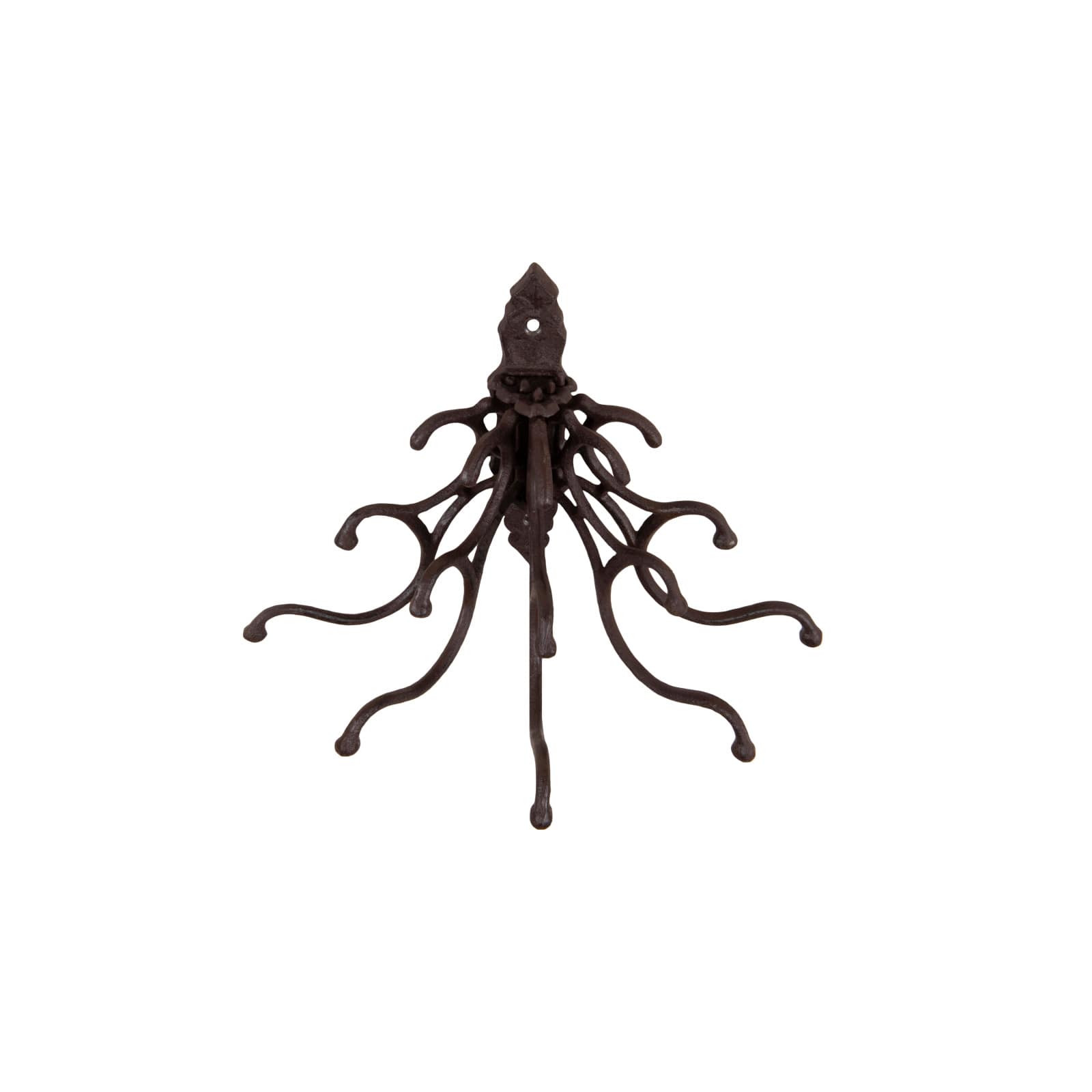 Hello Honey® 7.5" Antique Rust Finish Cast Iron Wall Hooks
