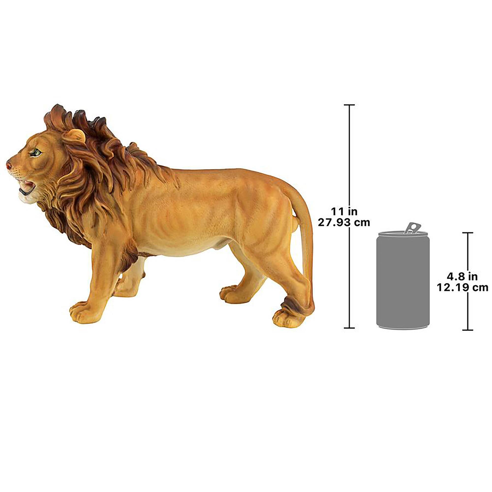 Design Toscano 16.5&#x22; Panthera Lion King Garden Statue