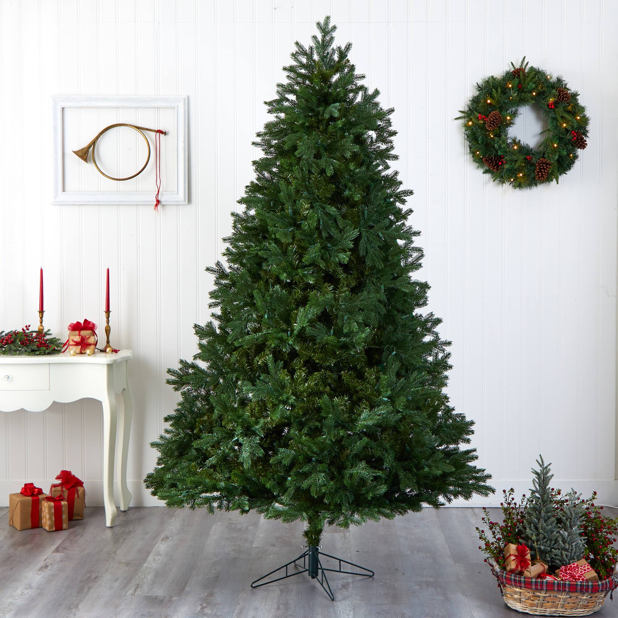 7.5ft. Pre-Lit Royal Grand Artificial Christmas Tree, Clear Lights