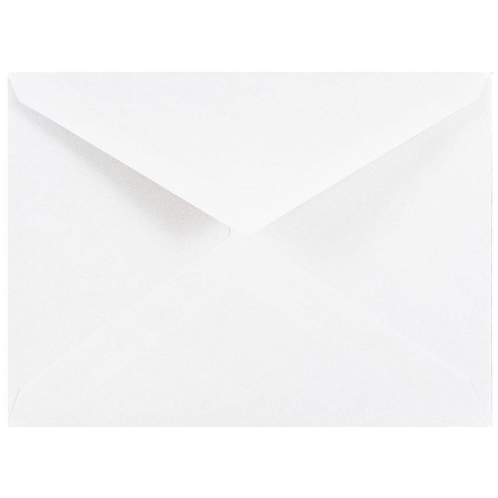 JAM Paper 4.375&#x22; x 5.75&#x22; White V-Flap Invitation Envelopes