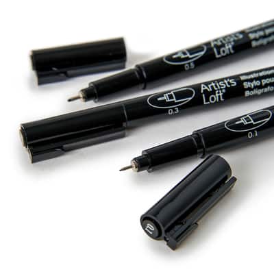 Black Illustration Pens by Artists Loft™