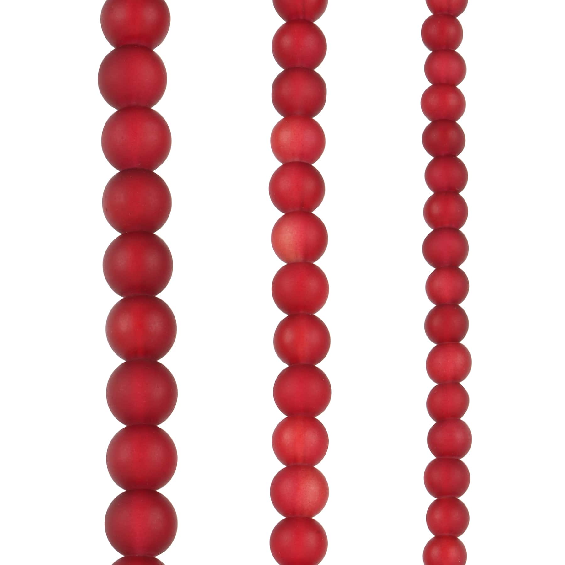 12 Pack: Matte Glass Round Beads by Bead Landing™
