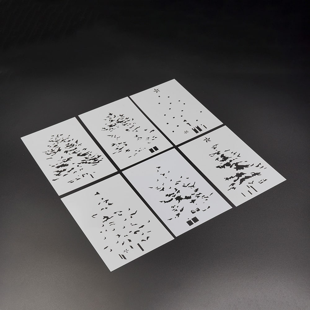 4&#x22; x 6&#x22; Christmas Tree Stencil Set by Recollections&#x2122;