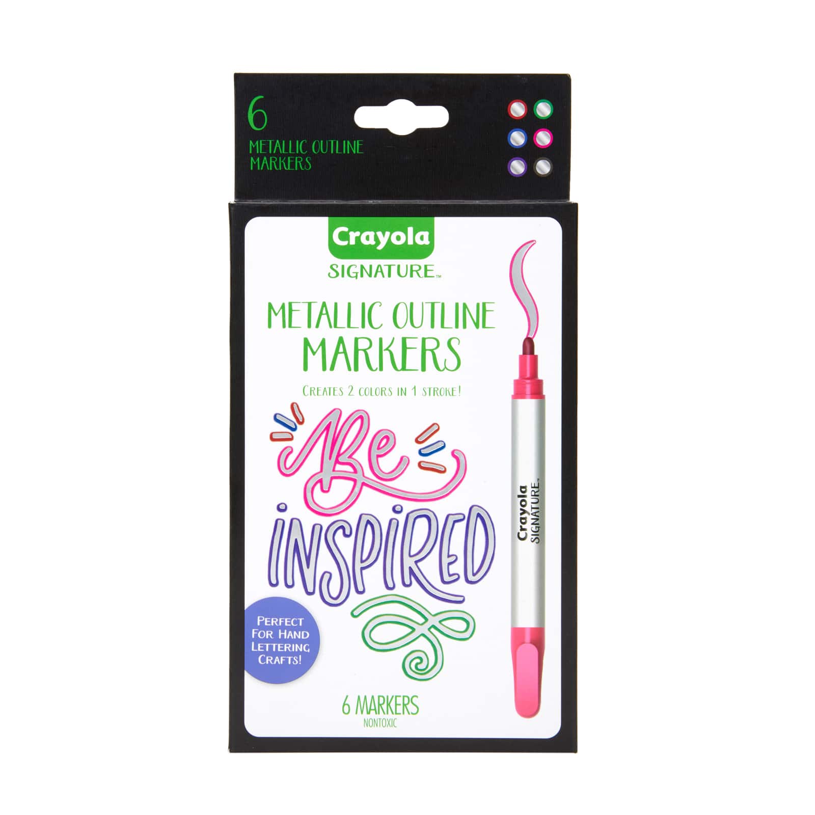 Doodle Dazzles Shimmer Marker Set 20 Piece Assorted Colors Writing Utensils