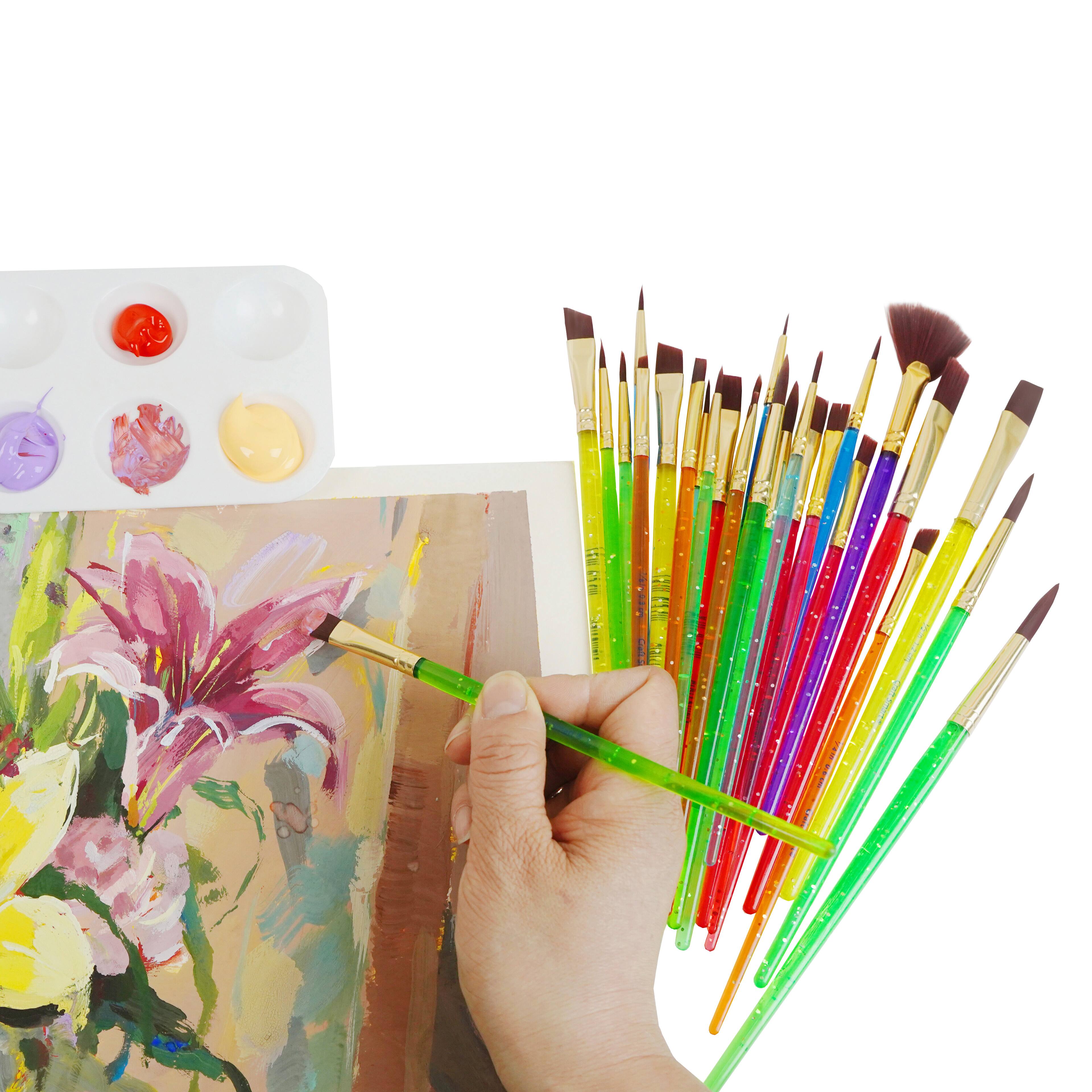 Multi-Purpose 30 Piece Synthetic Brush Set by Craft Smart&#xAE;