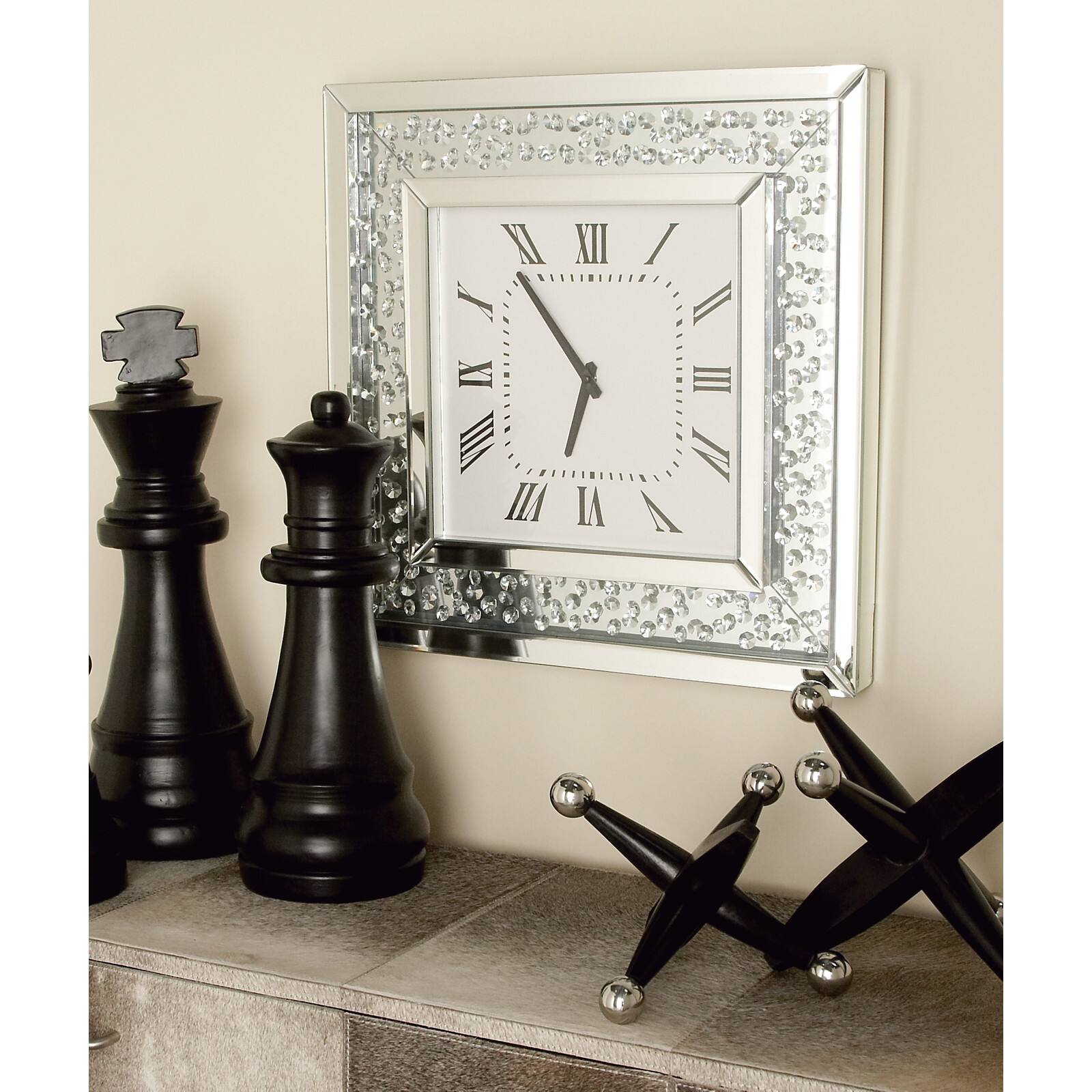 Silver Wood orders Glam Clock