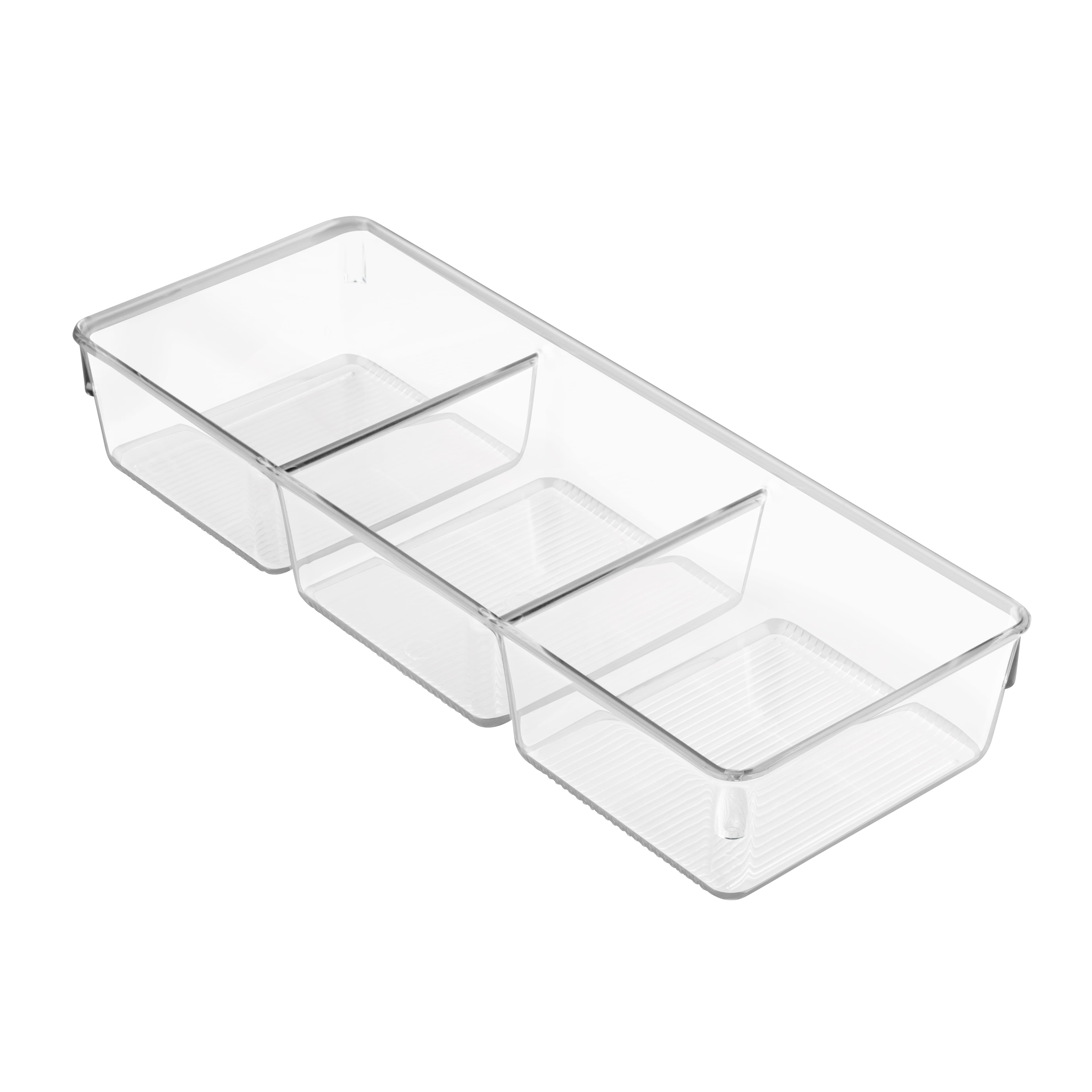 iDesign 3 Compartment Drawer Organizer - 4 x 10.6 x 2 in