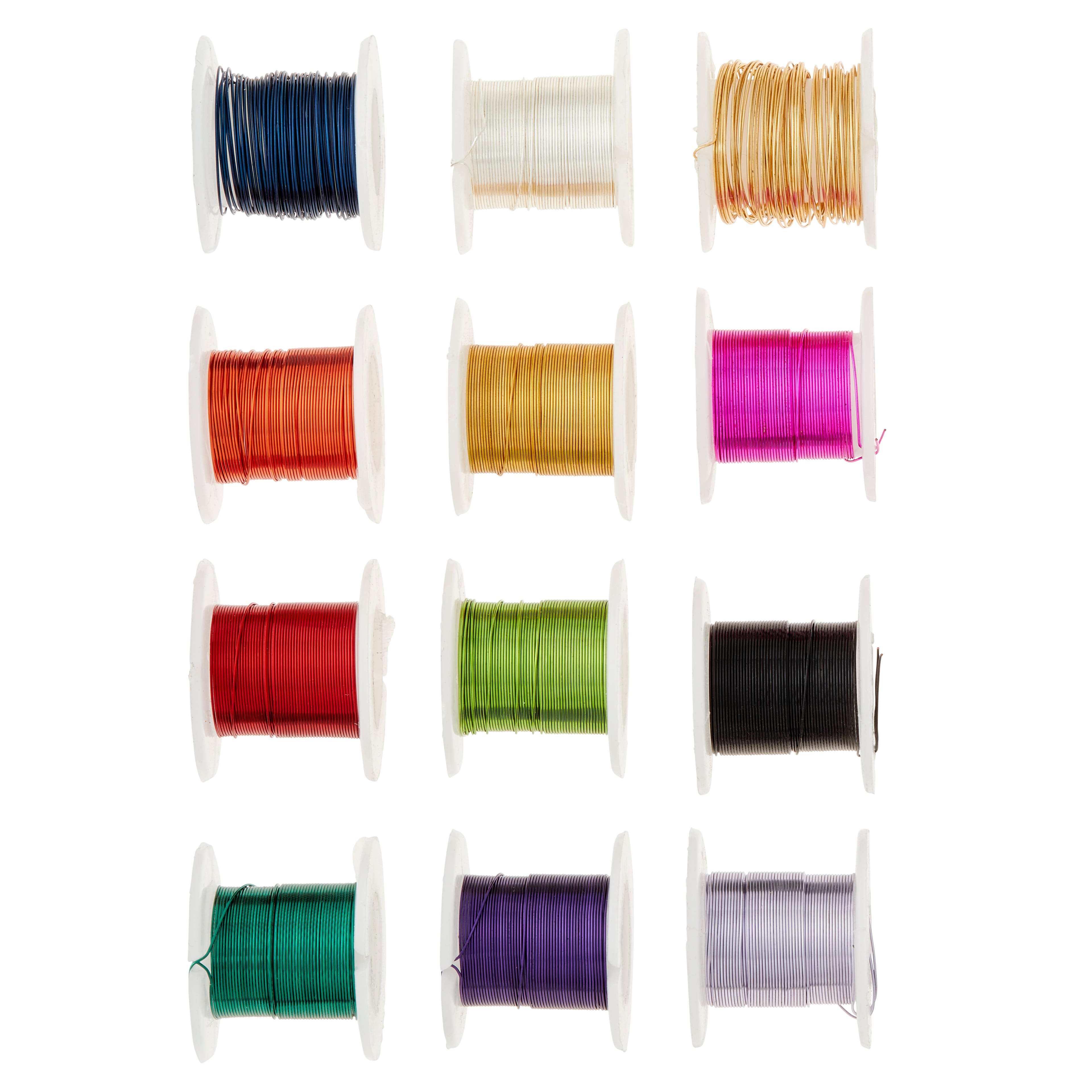 Bead Landing&#x2122; Silver Plated Copper Wire, 28 Gauge, 12 Pack
