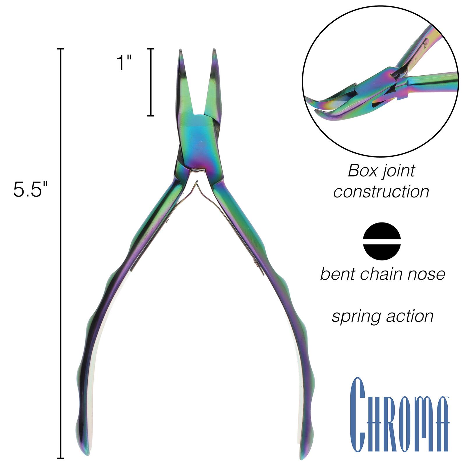 The Beadsmith® Chroma Series Bent Chain Nose Plier