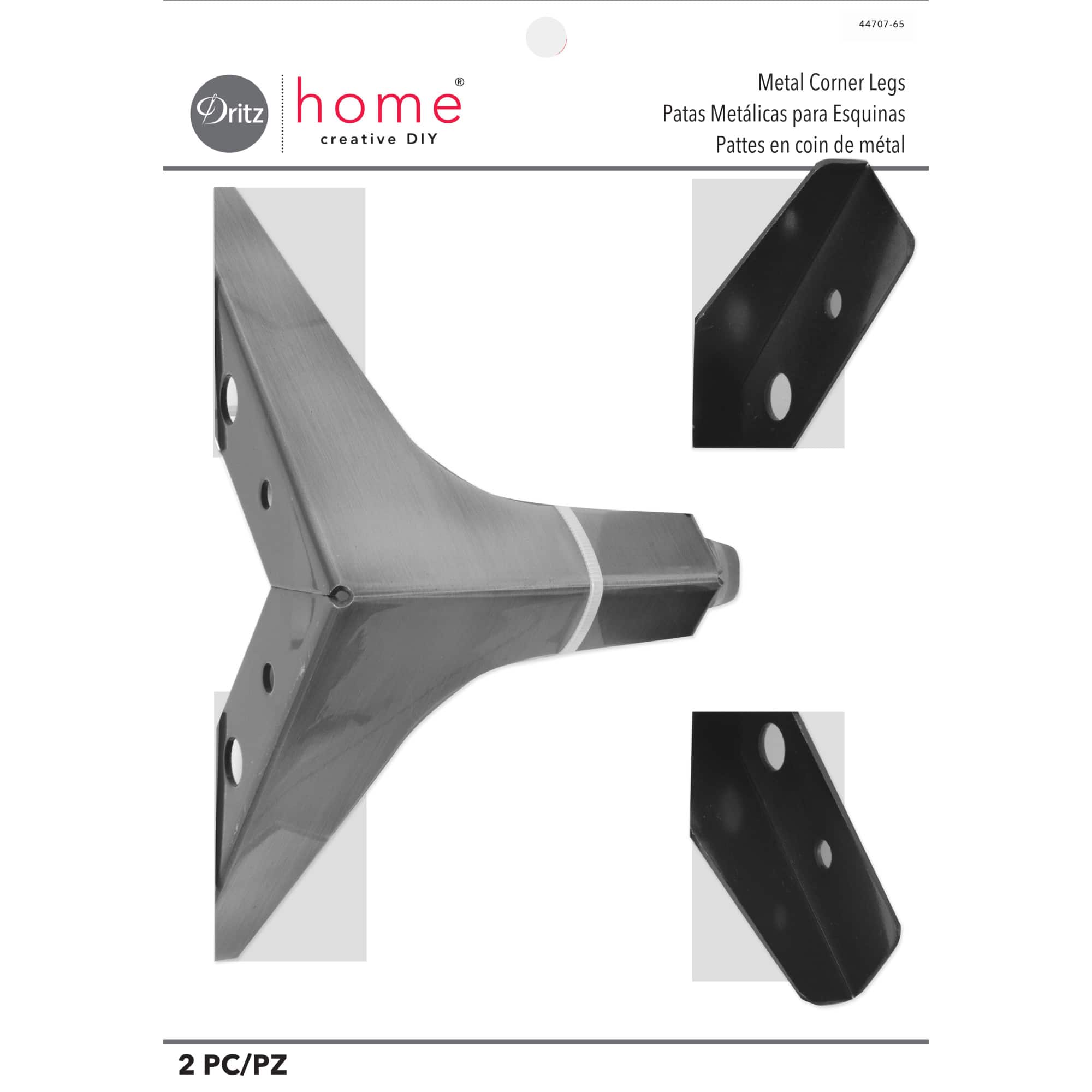 Dritz® Home Nickel Metal Corner Legs Set